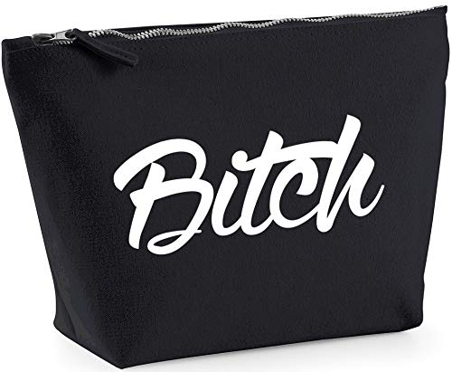 Hippowarehouse Waterproof Makeup Bag with Sassy Print - 18x19x9cm Cosmetic Travel Organizer for Women | Perfect for Gym, Travel & Daily Essentials Storage