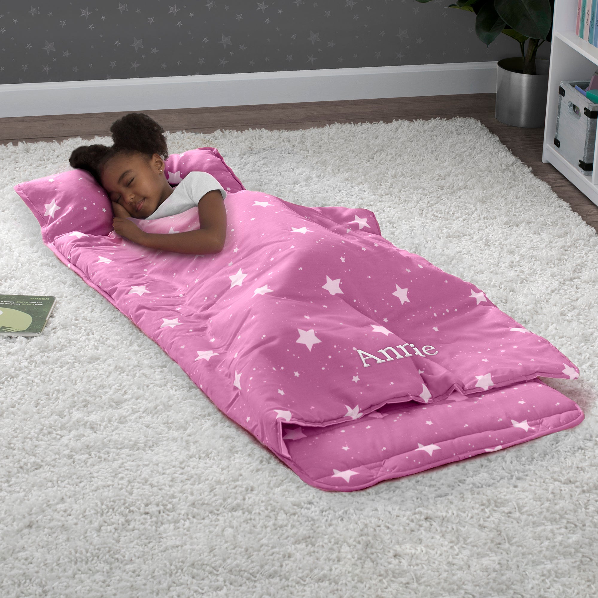 Personalized Nap Mat with Pillow & Blanket for Toddlers & Kids - Soft Portable Sleeping Mat for Daycare, Preschool & Travel