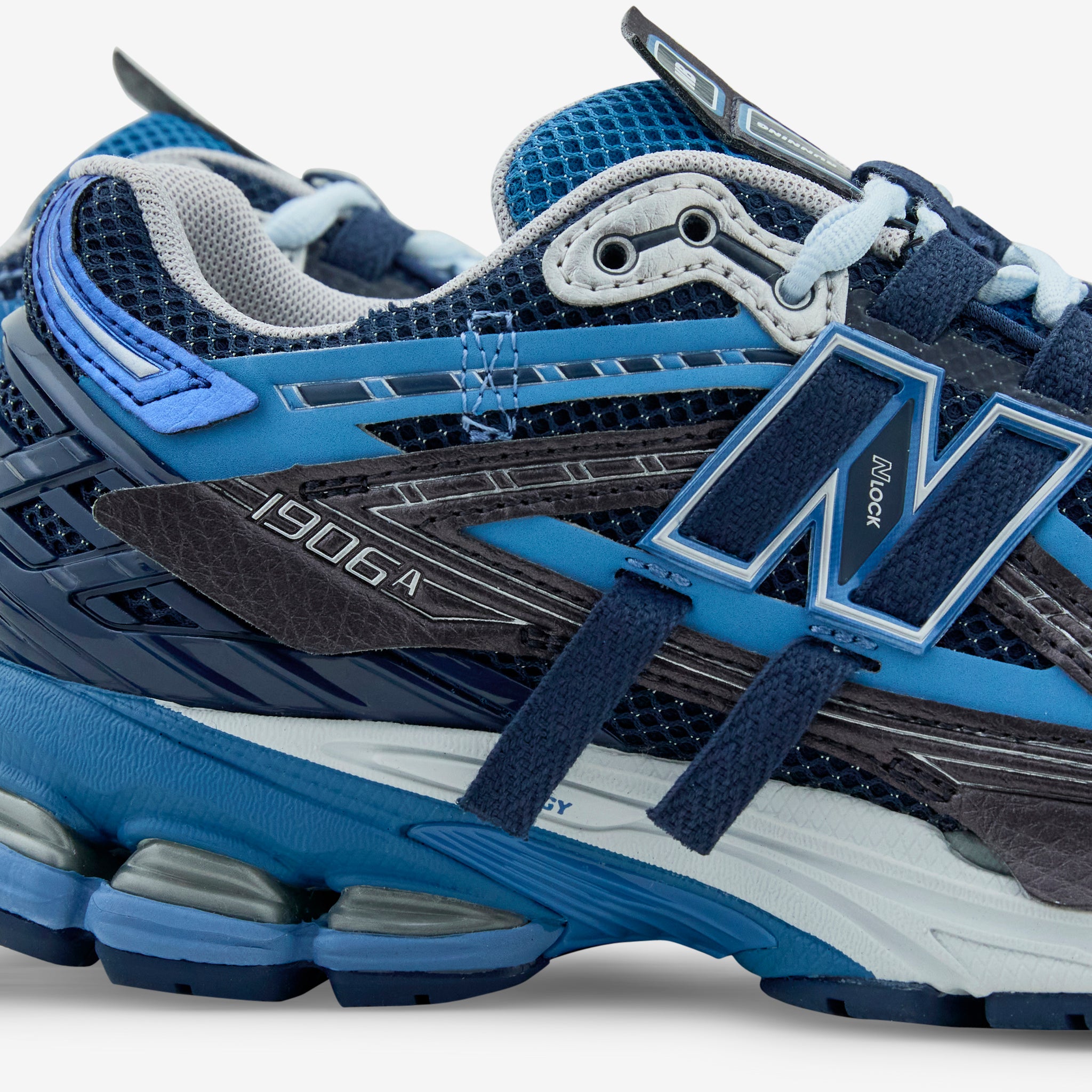 1906A Running Shoes for Men - Blue & Slate Grey | Lightweight Comfortable Sneakers for Jogging, Gym & Daily Wear
