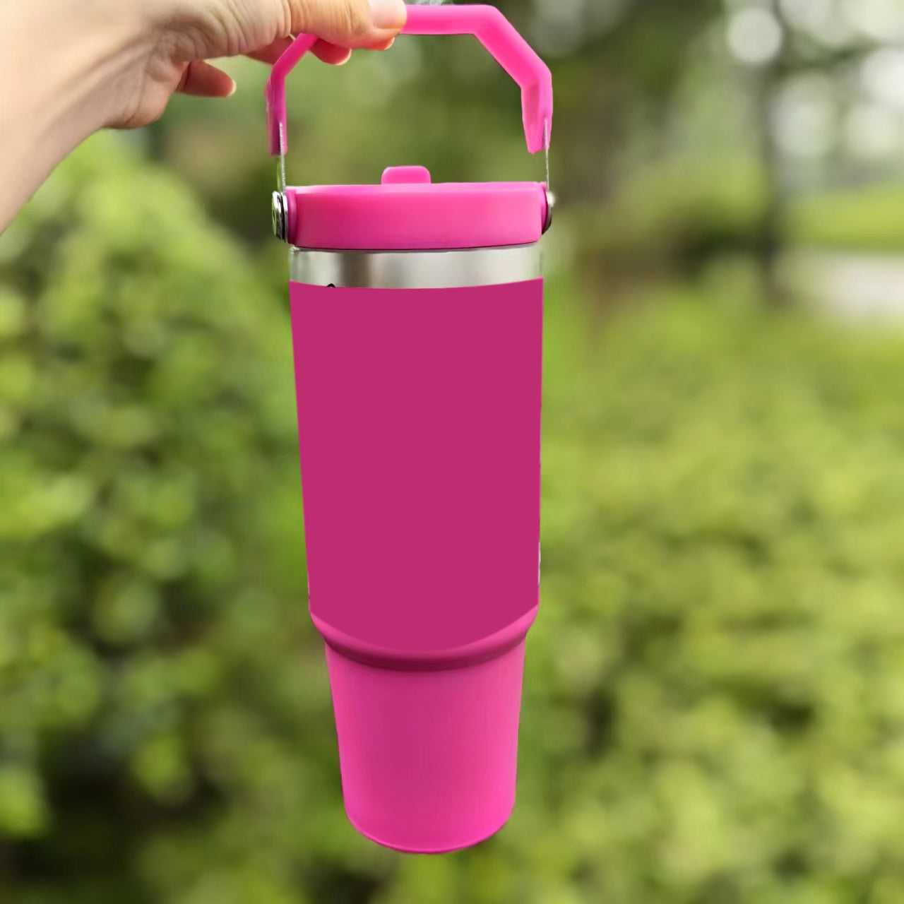 30oz Stainless Steel Tumbler with Lid and Straw - Insulated Double Wall Vacuum Cup for Hot & Cold Drinks - Perfect for Coffee, Tea, Water, Smoothies - Ideal for Office, Travel, Gym, and Outdoor Activities