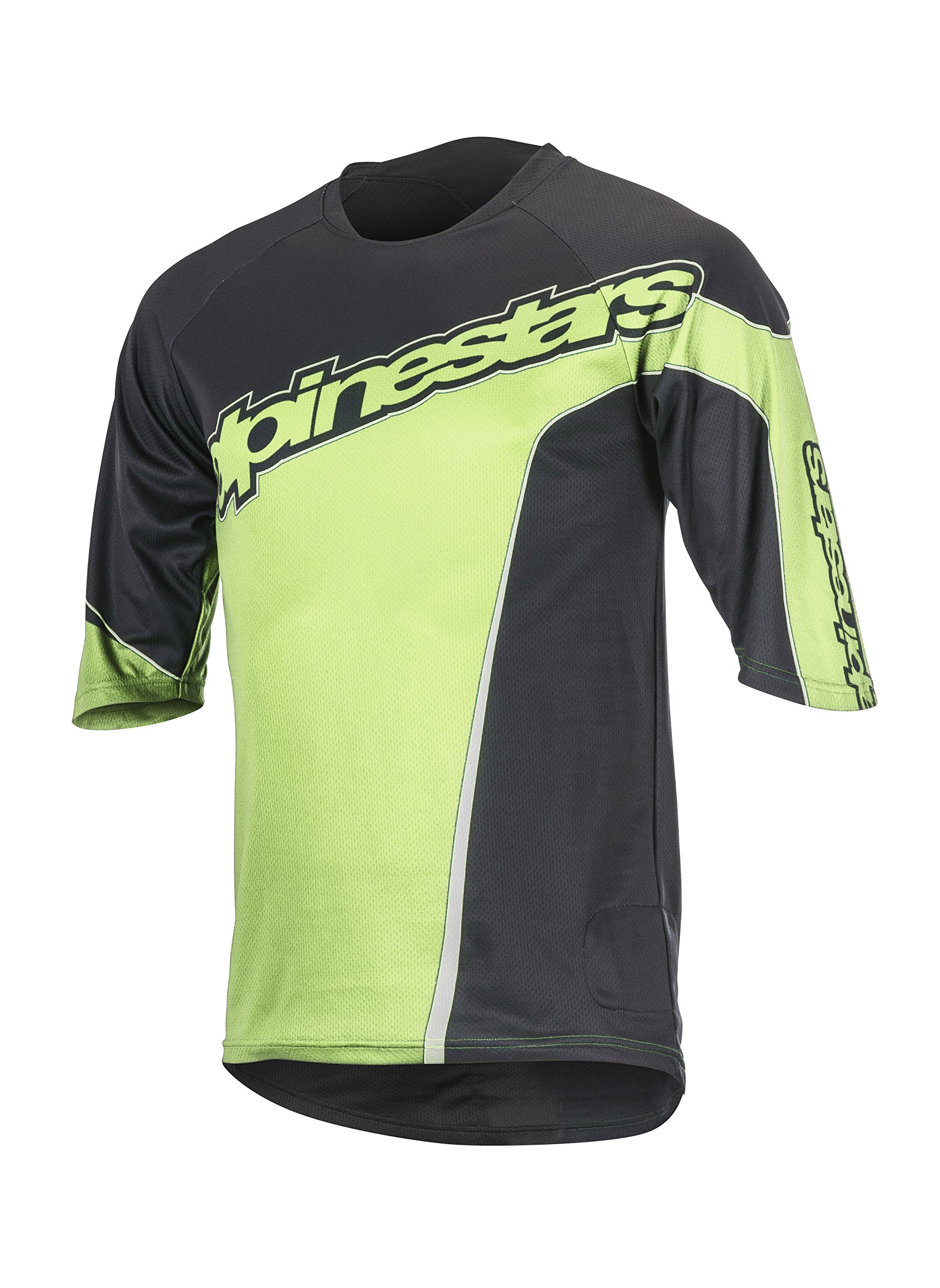 Alpinestars Crest 3/4 Sleeve Cycling Jersey - Breathable & Lightweight MTB Bike Shirt for Men & Women - Perfect for Mountain Biking, Road Cycling & Outdoor Sports
