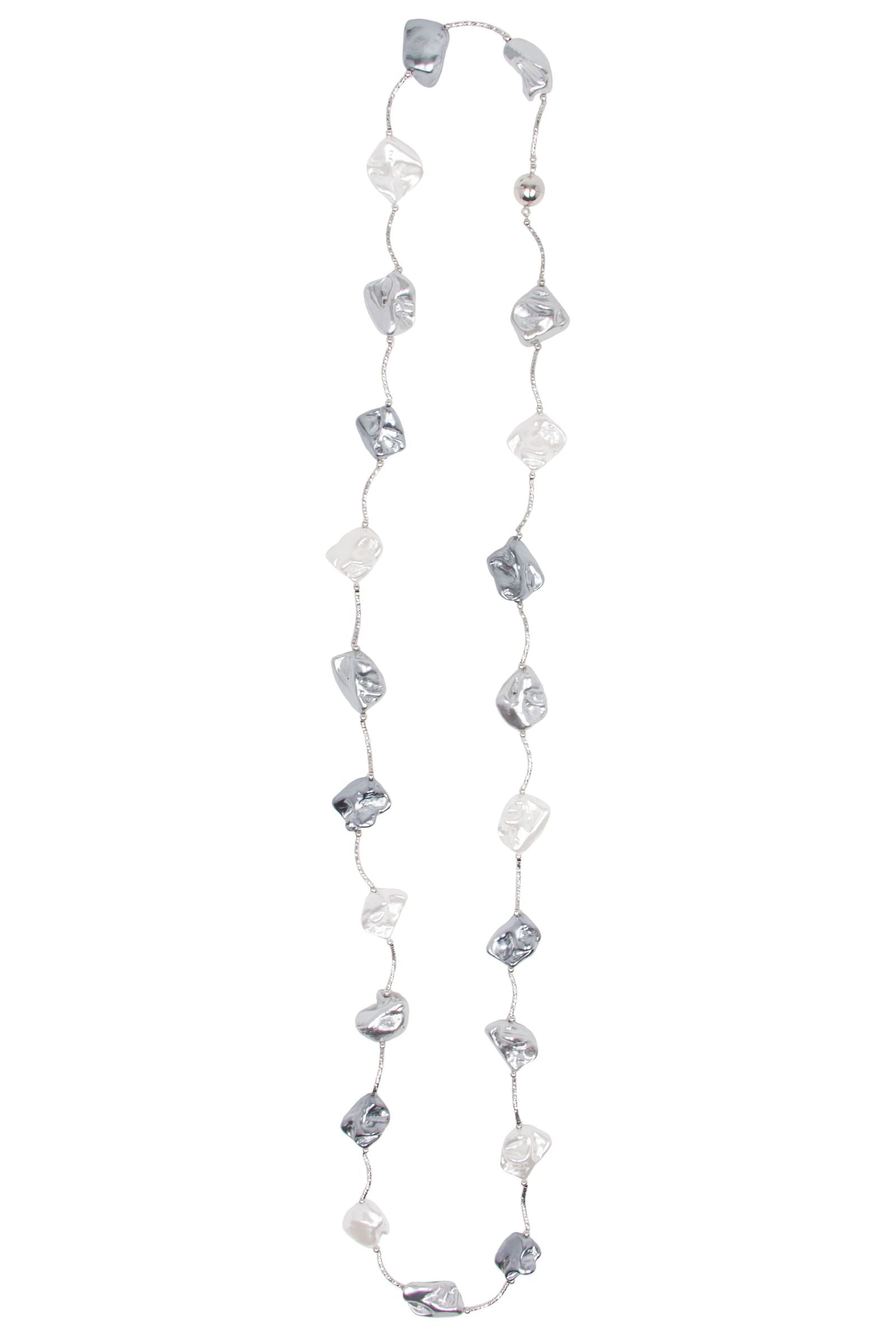 Elegant Baroque Pearl Multi-Strand Long Necklace for Women - Perfect for Weddings, Parties & Formal Events