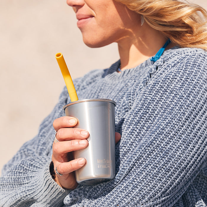 4 Pack Stainless Steel Straws for Pints & Tumblers - Reusable, Eco-Friendly Drinking Straws for Smoothies, Iced Coffee & Cocktails at Home or On-the-Go