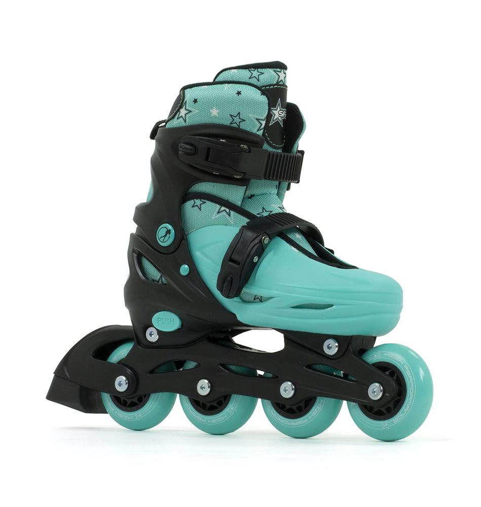 Premium SFR Plasma Inline Skates for Adults - Black & Green High-Performance Rollerblades | Perfect for Fitness, Outdoor Skating & Urban Commuting