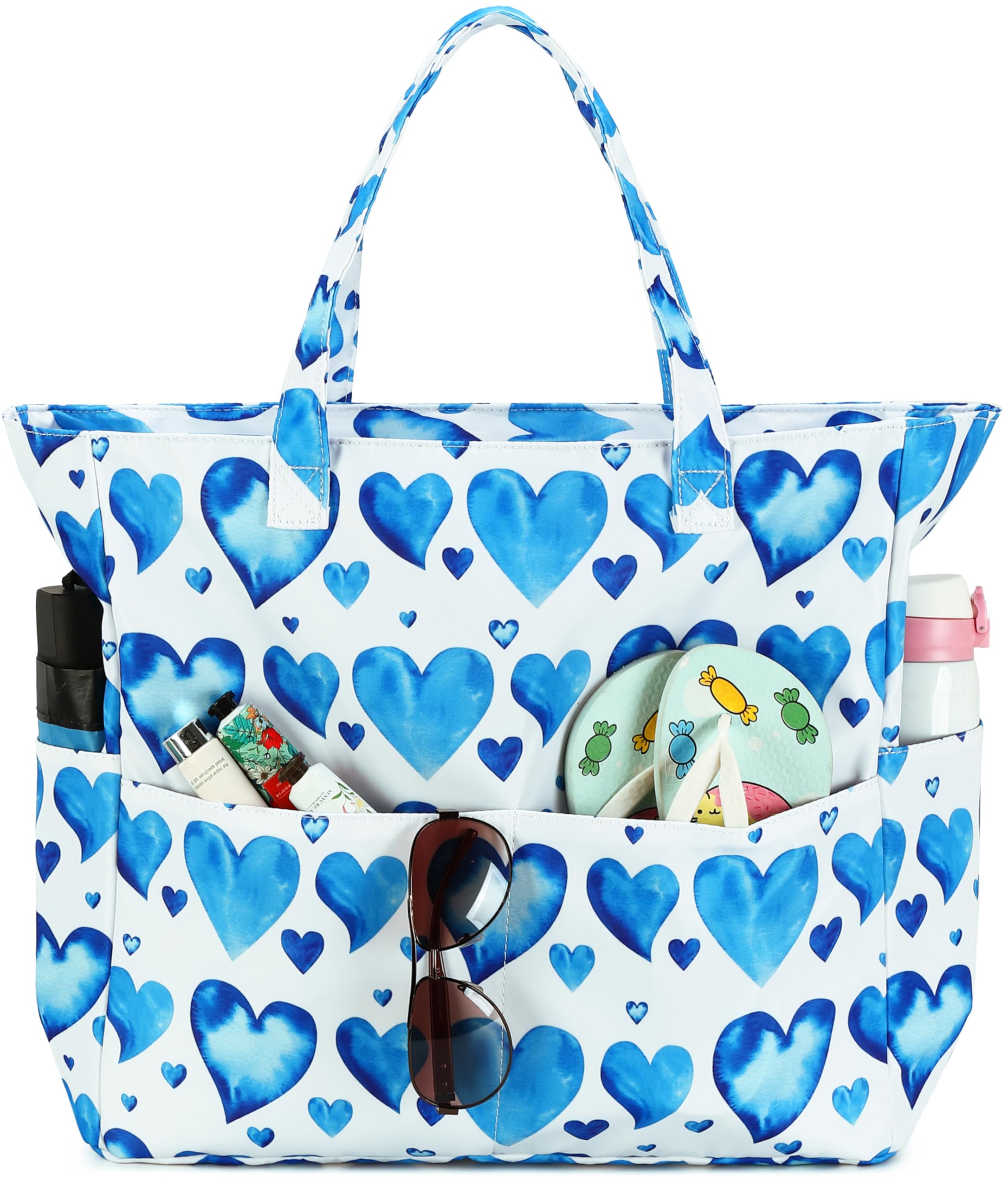 **Waterproof Large Beach Tote Bag for Women - Gym & Travel Carry On Bag with Wet Compartment - Perfect for Pool, Beach, Gym & Weekend Getaways**