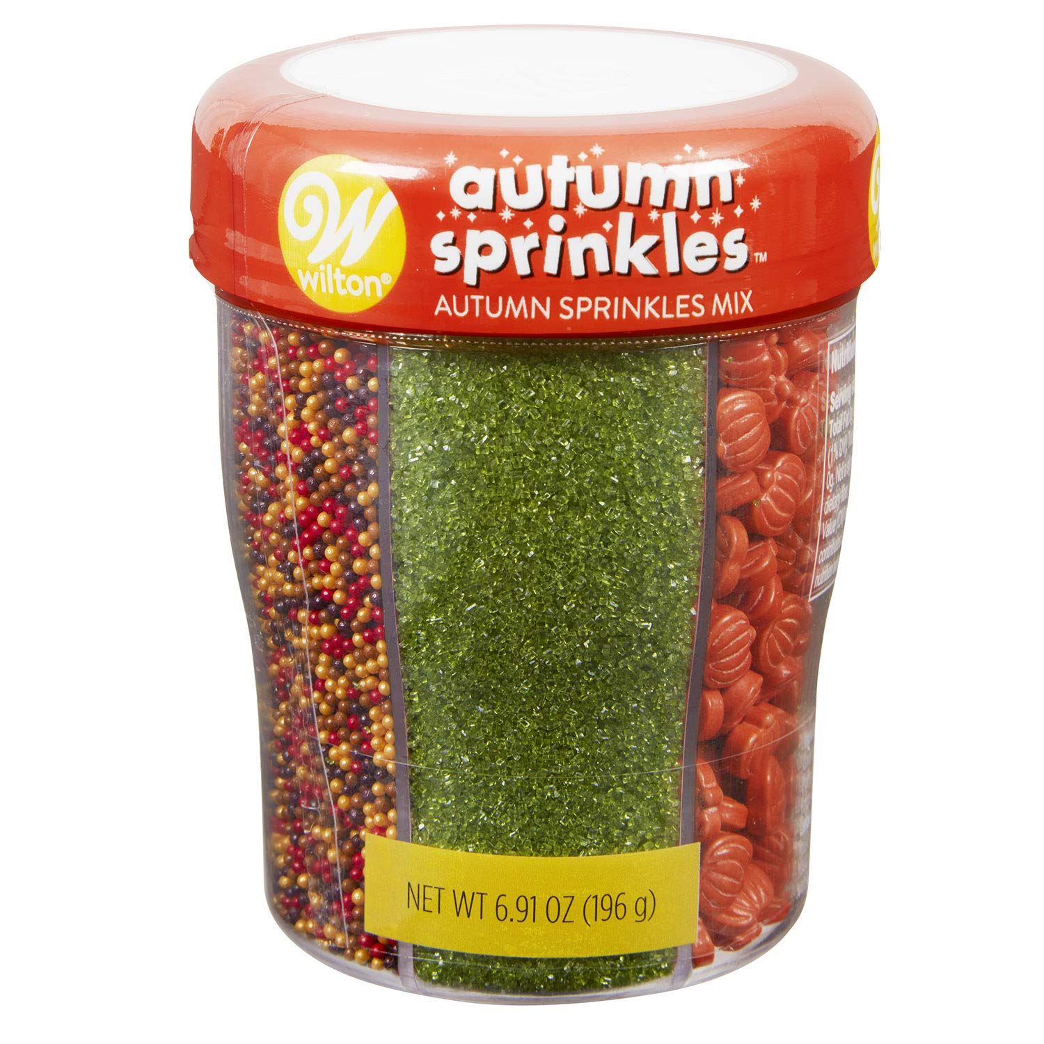 Autumn Food Sprinkles Mix - 6 Cell Pack for Cake Decorating, Cupcake Toppings & Holiday Desserts