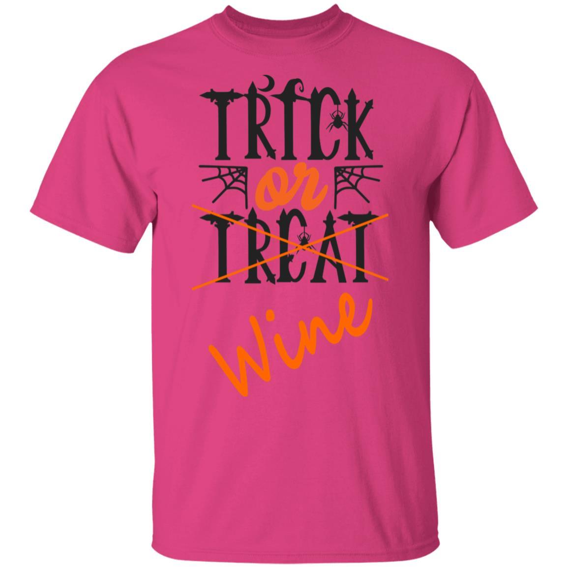 Trick Or Wine Halloween T-Shirt - Ultra Soft Cotton Tee for Women - Funny Wine Lover Gift - Perfect for Halloween Parties & Wine Tasting Events