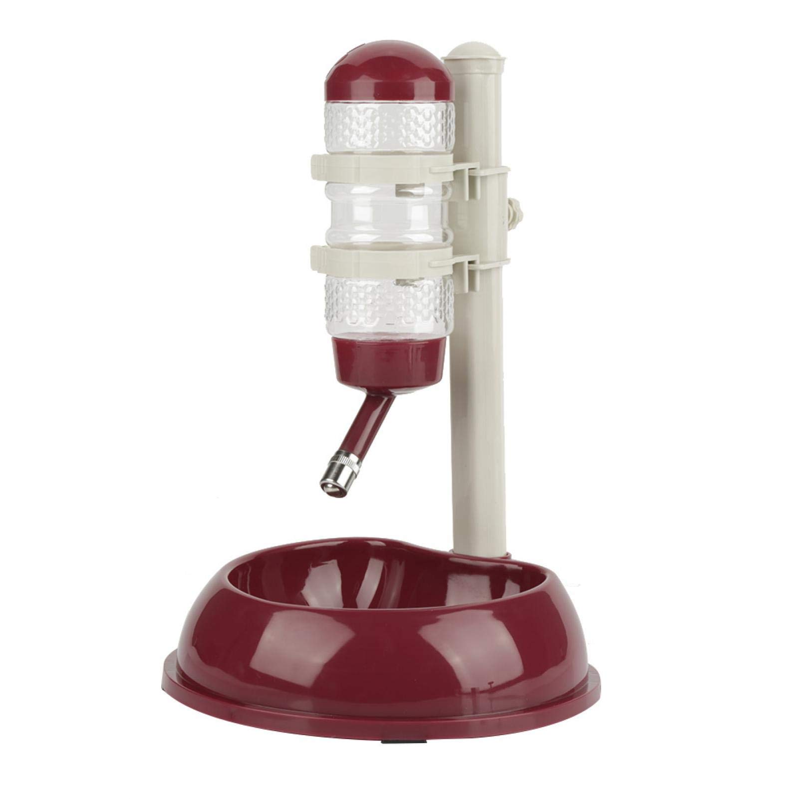 EBTOOLS 2 in 1 Adjustable Height Pet Bowls - Dual Food & Water Dispenser for Dogs and Cats - Ergonomic Elevated Feeder with Anti-Slip Base (Brown) | Perfect for Small to Medium Pets, Helps Improve Digestion and Reduce Neck Strain
