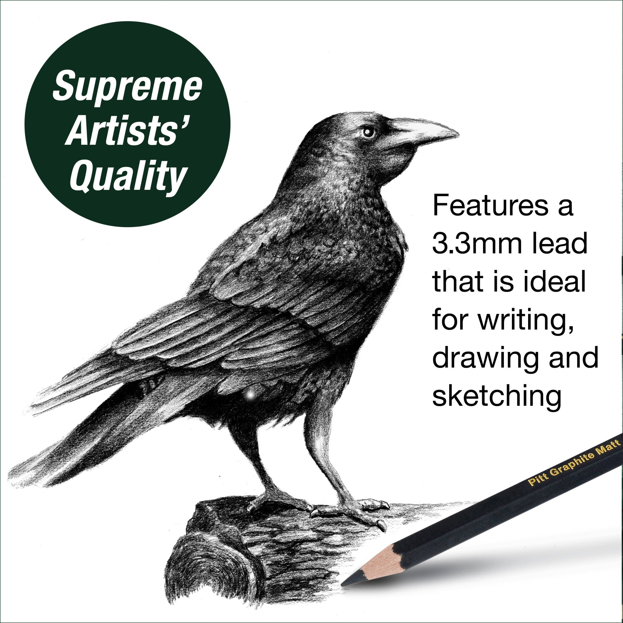 Premium Pitt Graphite Matte Sketching Pencils Set - HB, 2B, 4B for Artists & Drawing | Ideal for Sketching, Shading & Professional Artwork | #800166