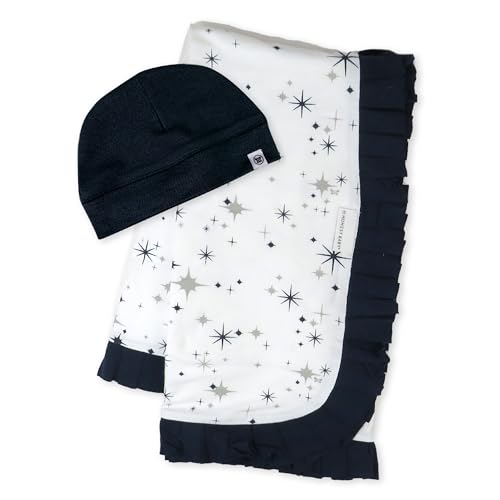 2-Pack Jumbo Twinkle Star Navy Stroller Blanket