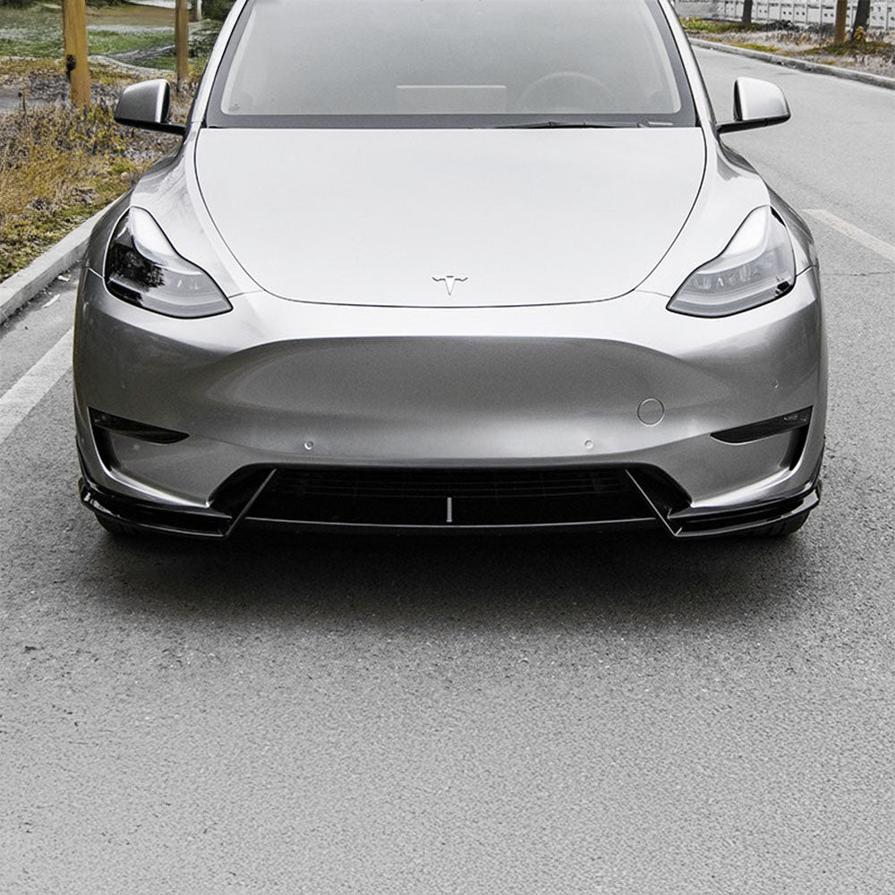 Model Y Front Lip Spoiler Body Kit - Premium ABS Aerodynamic Upgrade for Tesla Model Y (2020-2025) | UV Resistant & Durable | Enhances Sporty Look & Performance for Street & Track Driving