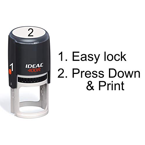 Self Inking Teacher Stamp - Custom Grading Stamp for Classroom, Teacher Supplies & Gradebook - 400 Round Rubber Stamp with 'Study Harder' Message - Perfect for Grading Papers, Homework Feedback & Classroom Organization