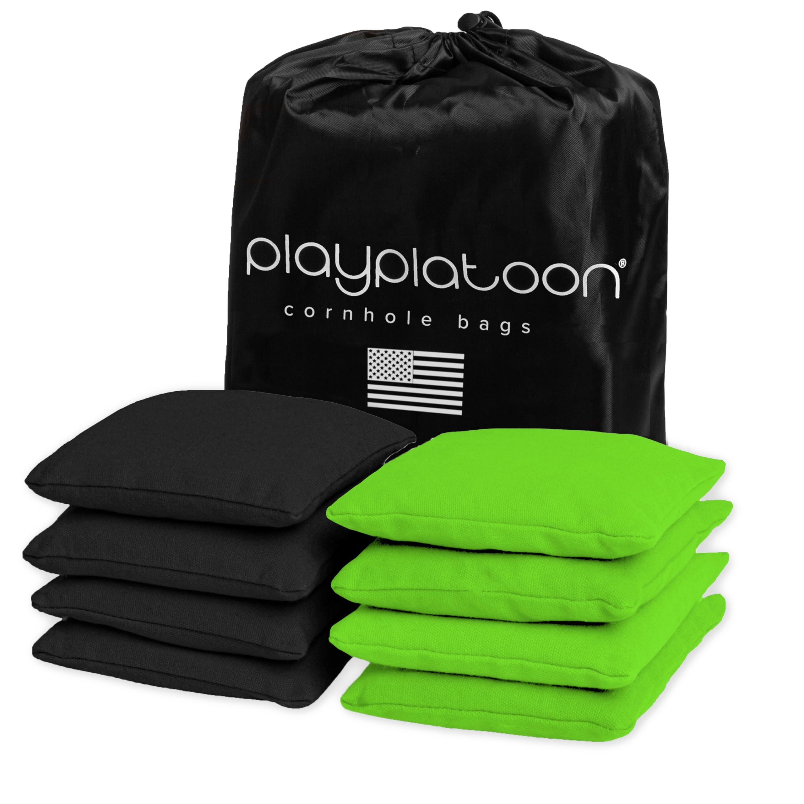 Premium Weather-Resistant Duckcloth Cornhole Bags - Set of 8 Regulation Size & Weight Bean Bags for Outdoor Cornhole Game - Perfect for Backyard Parties, Tailgating & Picnics