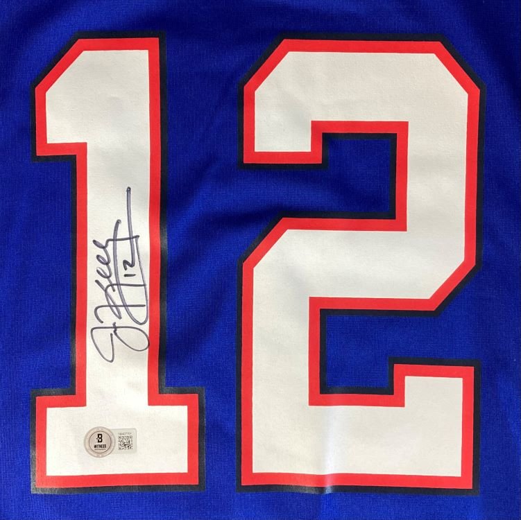 Jim Kelly Autographed Buffalo Bills Blue Nike Game Jersey - Limited Edition with COA - Perfect for NFL Fans, Collectors & Sports Memorabilia Enthusiasts - Great for Display, Gifts & Game Day Spirit