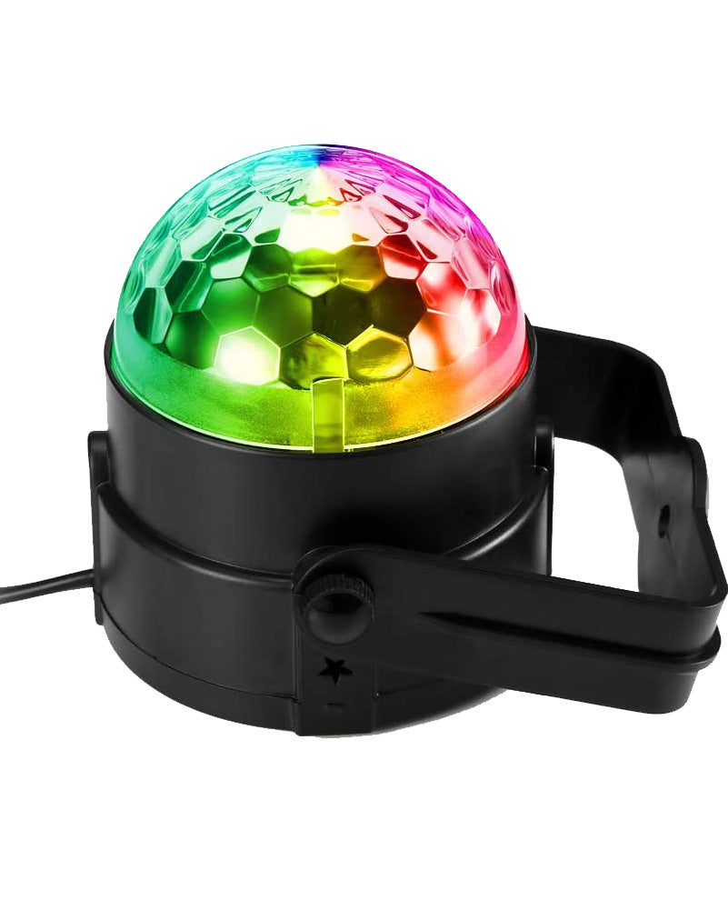 70s Disco CR Lite Mini Star Ball LED Party Light with Wire - Perfect for Dance Parties, Home Decor & Nightclub Lighting