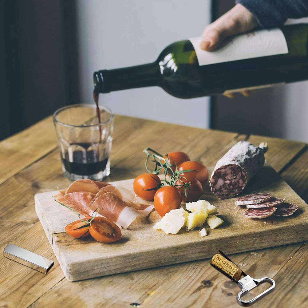 Premium Stainless Steel Double Lever Wine Corkscrew - Professional Bottle Opener for Wine, Champagne & Beer - Perfect for Home Bars, Restaurants & Gifting