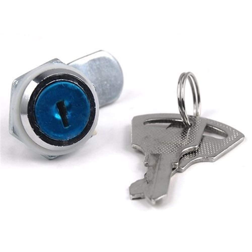 KHGWERO CZMY Secure Cam Locks with Keys - Heavy Duty Cabinet Locks for Lockers, Mailboxes, Drawers & Cupboards | Ideal for Home, Office, School & Storage Security