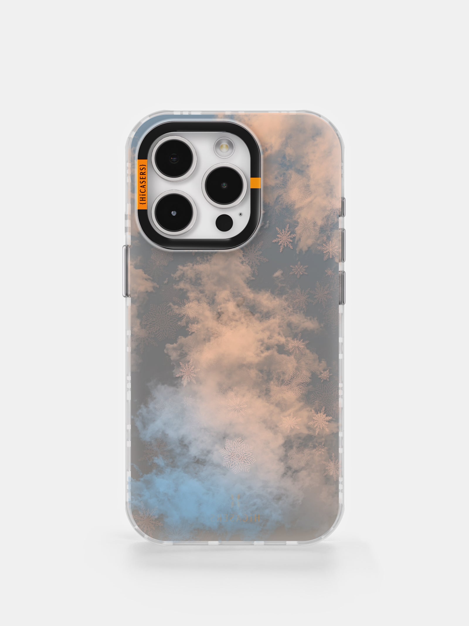 Iridescent Foggy Christmas Tree Phone Case - Grey | Holiday Gift & Winter Themed Protective Cover for iPhone & Samsung