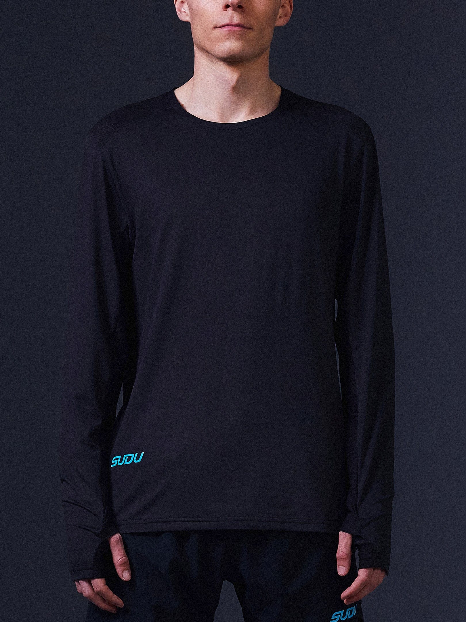 SRT LS 01 Men's Long Sleeve Casual Shirt - Black & Light Blue | Comfortable Button Down Shirt for Work, Office & Outdoor Activities