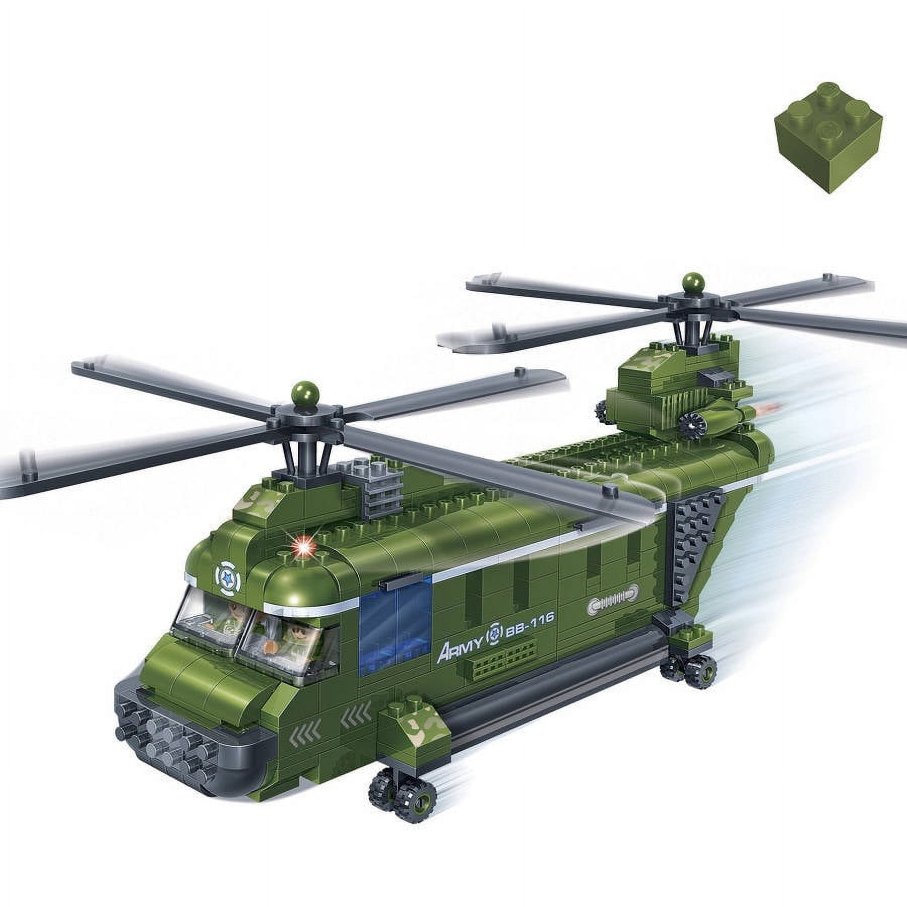 BanBao Chinook Helicopter Building Set - 263 Pieces STEM Toy, Compatible with Lego & Major Building Blocks - Perfect for Kids' Creative Play & Educational Gifts