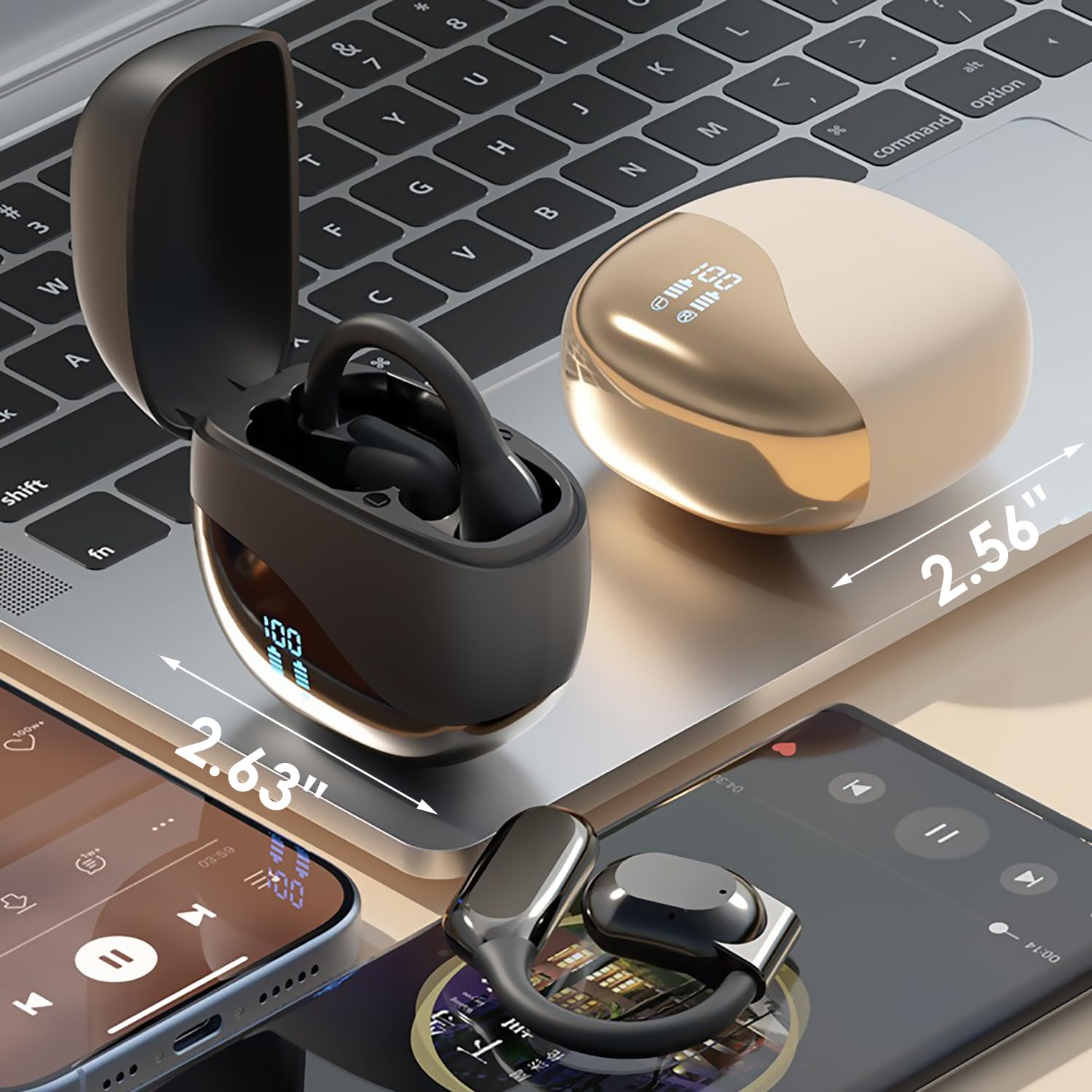 AI Language Translator Earbuds - Real-Time 144 Language Translation for Travel, Business & Learning | Wireless Bluetooth Earbuds for Android & iOS | Perfect for International Meetings, Study Abroad & Global Travel (Black)