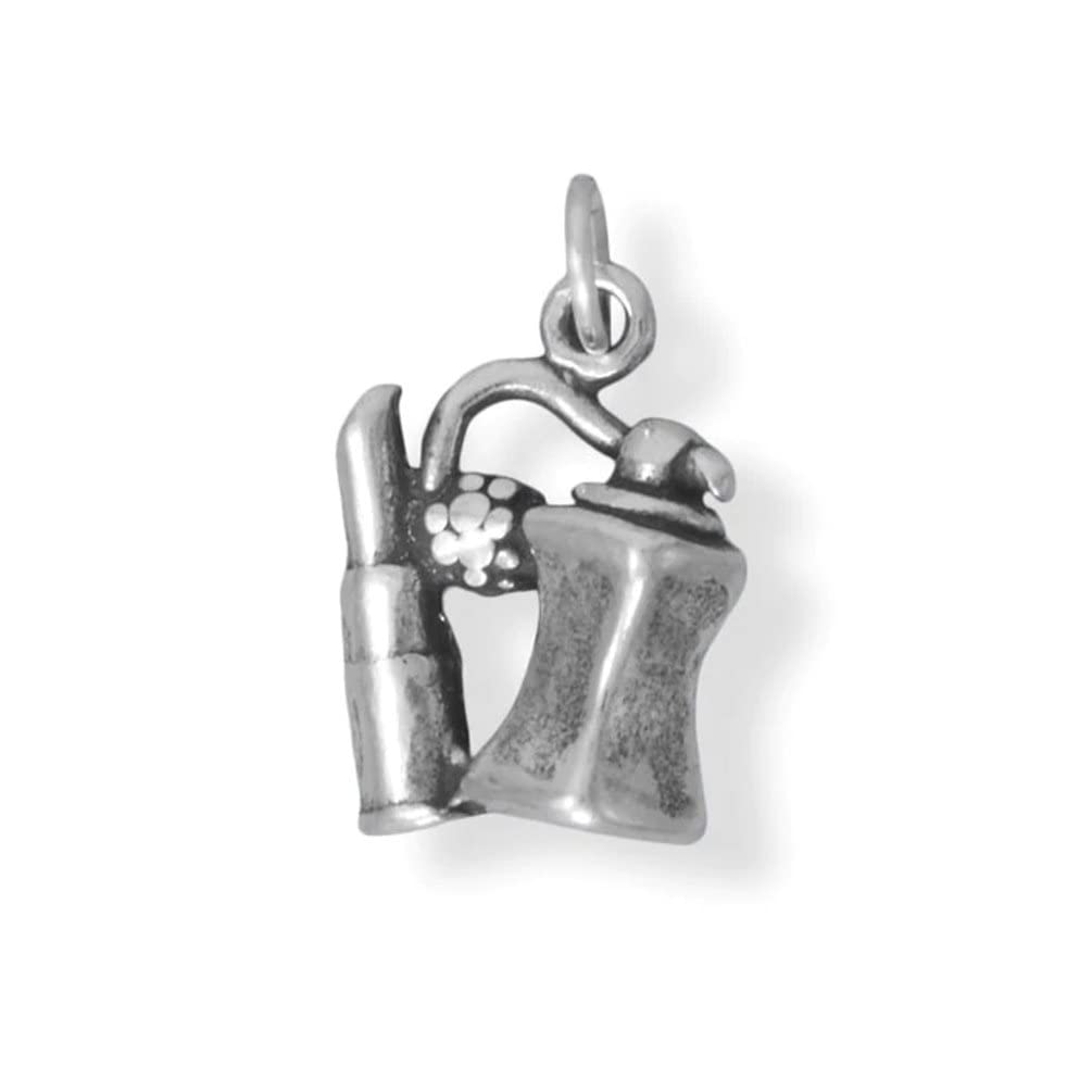 AzureBella Sterling Silver Lipstick Charm - Fashion Jewelry for Daily Wear