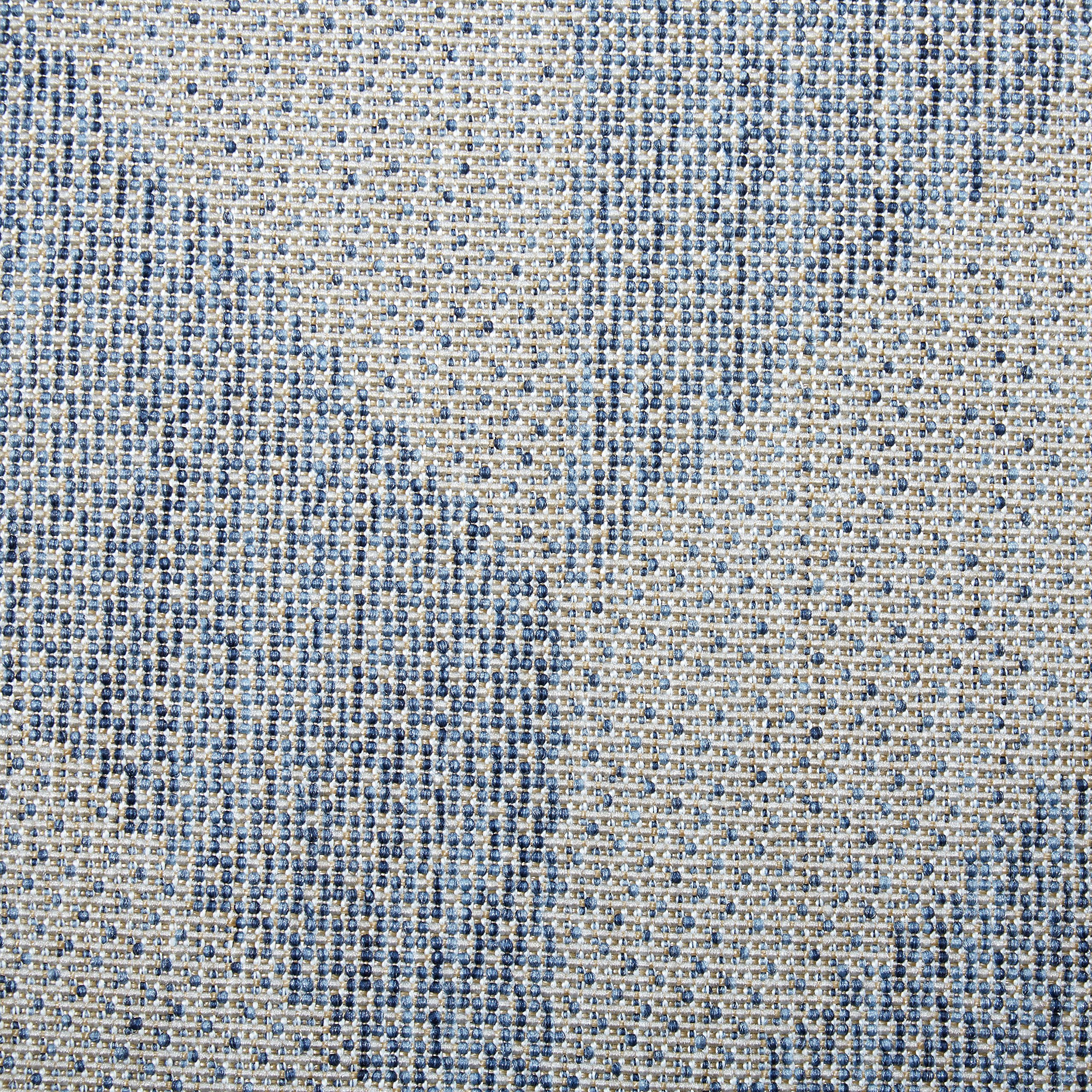 Nicole Miller New York Patio Country Calla Contemporary Herringbone Indoor/Outdoor Area Rug - Blue & Grey - 7'9