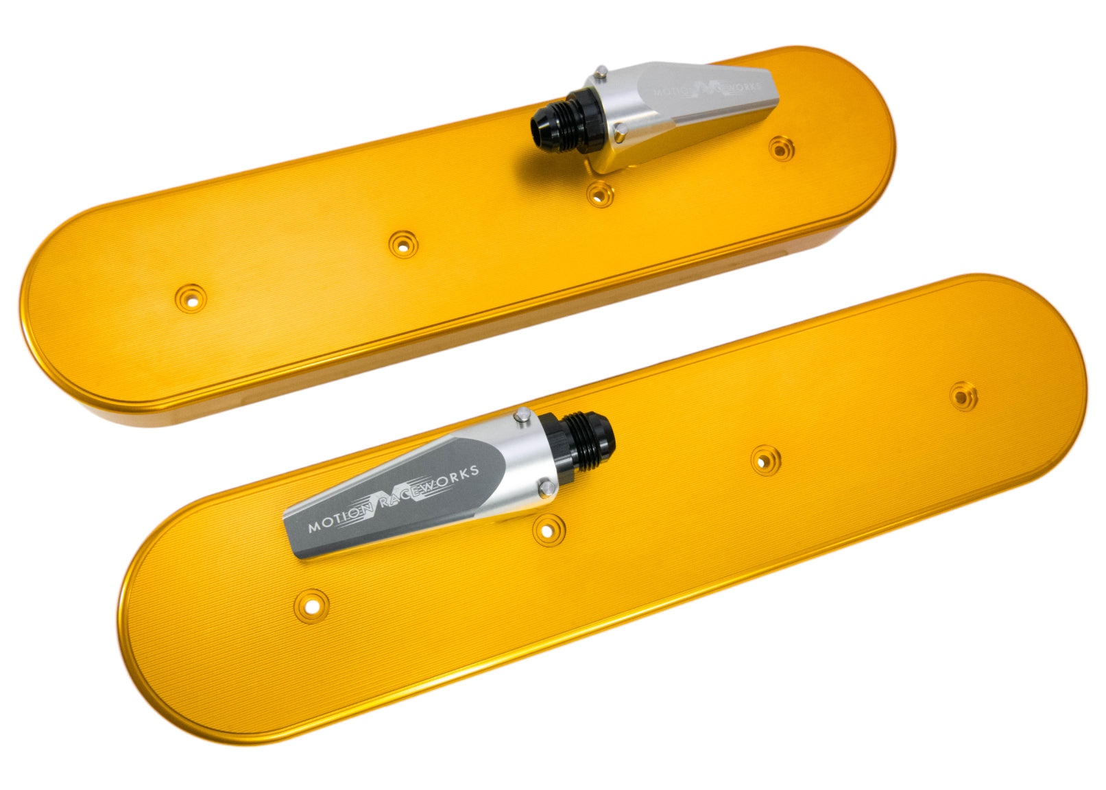 LS Xtra Clearance Race Gold Anodized Billet Valve Covers - High Performance Engine Upgrade for Hot Rods, Muscle Cars & Racing Vehicles