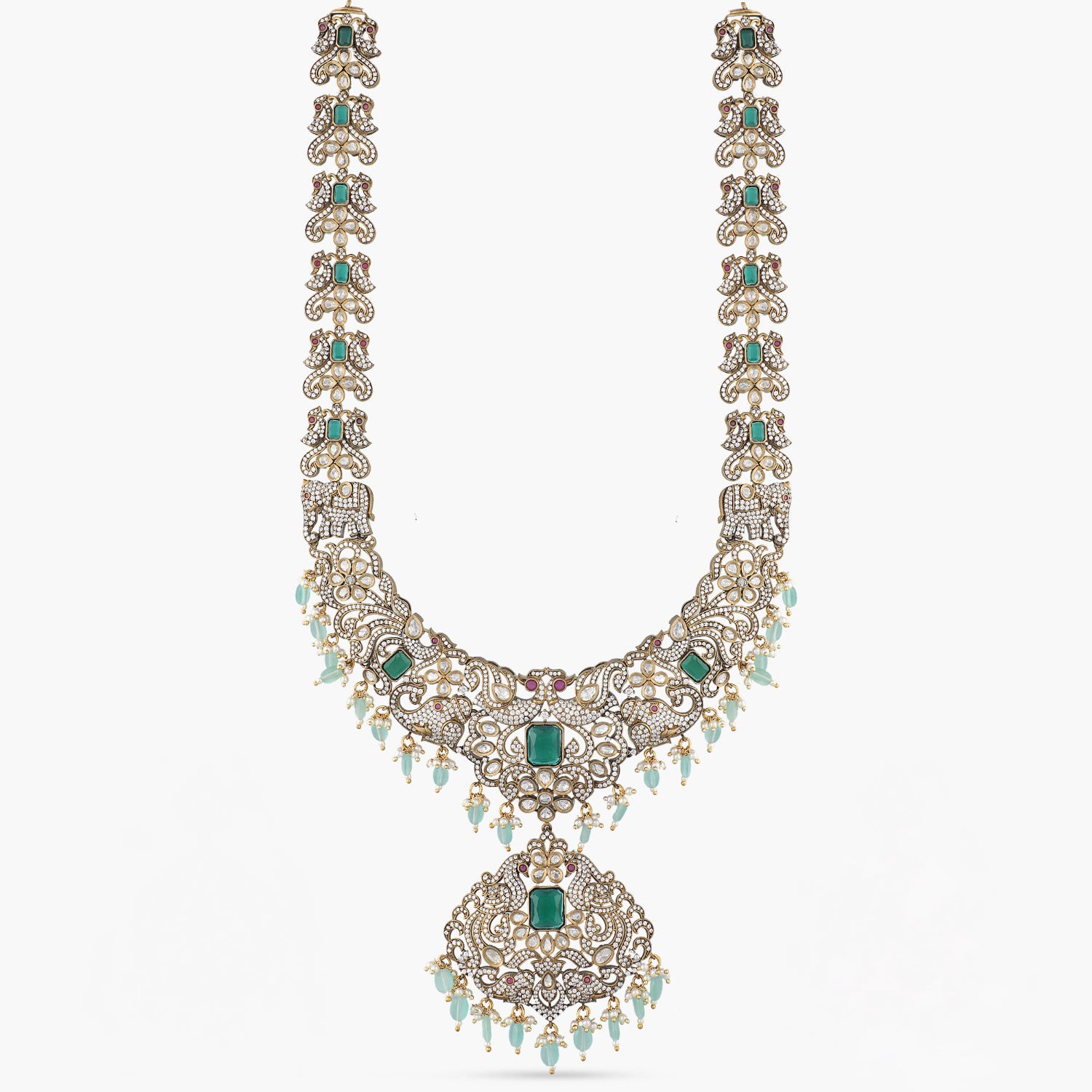 Amara Nakshatra CZ Bridal Jewelry Set - Cubic Zirconia Necklace & Earrings for Weddings, Prom, Anniversary | Elegant Bridal Accessories for Women