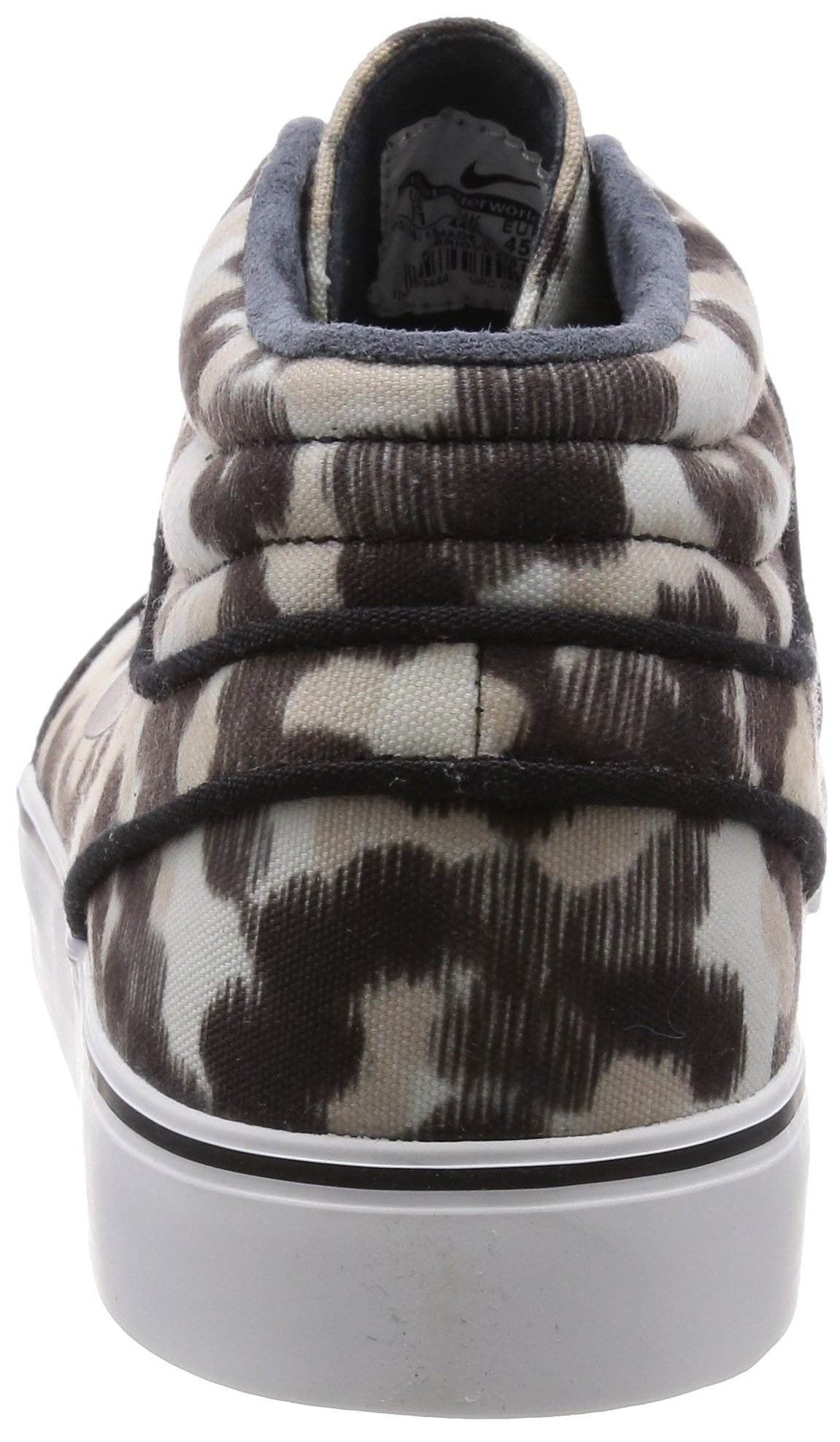 Nike Men's Zoom Stefan Janoski Mid Skateboarding Shoes - White/Black (Size 4) - Comfortable Sneakers for Skateboarding & Casual Wear