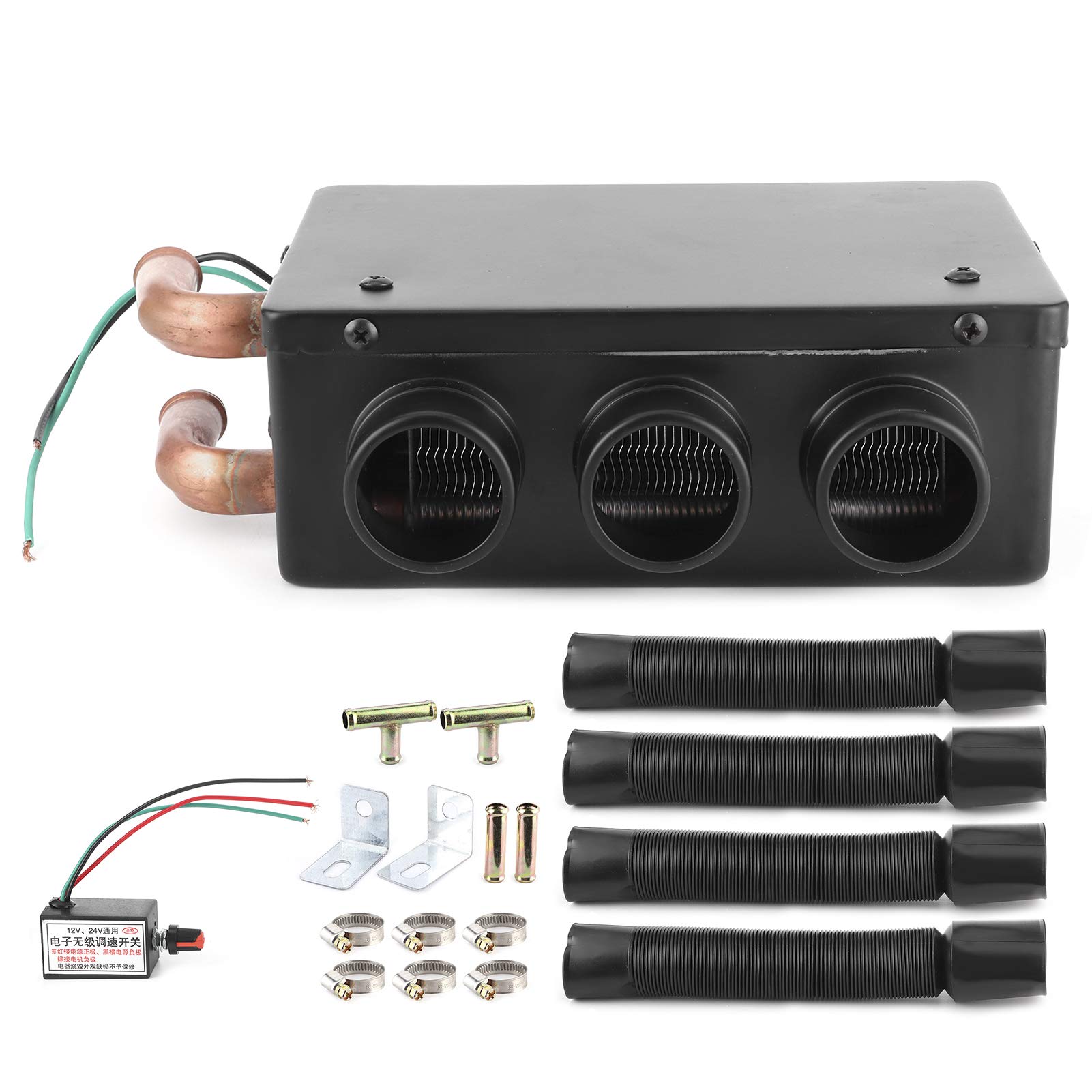 12V 50W Portable Car Defroster Heater - Fast Heating & Low Noise - Quickly Removes Frost & Ice from Windshields & Side Windows - Ideal for Winter Driving, Camping, RV & Emergency Car Warmth - Perfect for Cold Mornings, Road Trips & Off-Grid Adventures - Great for Home, Office & Outdoor Use - Defrost Your Car, Camper or Workspace in Minutes