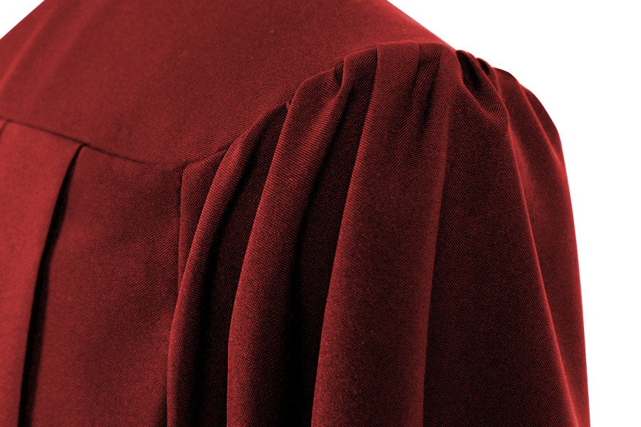 Matte Burgundy High School Graduation Gown - Premium Quality Graduation Robe for Ceremony & Photos - Perfect for Graduates, Commencement, and Yearbook Pictures