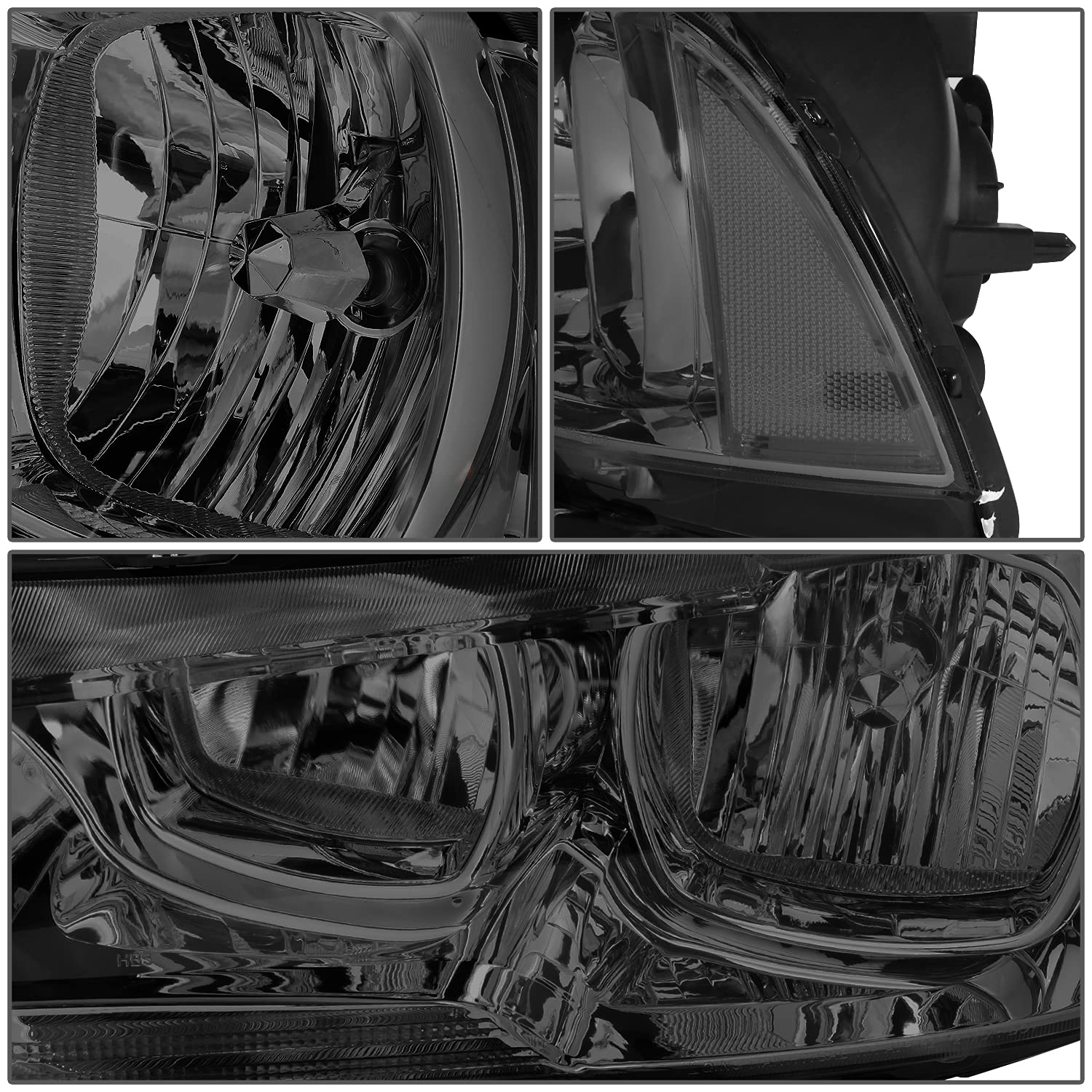 DNA MOTORING HL-OH-CHA11-SM-CL1 Smoke Lens Headlights for 2011-2014 Dodge Charger - Black Housing LED Projector Headlamps - Upgrade Your Ride for Night Driving & Custom Look