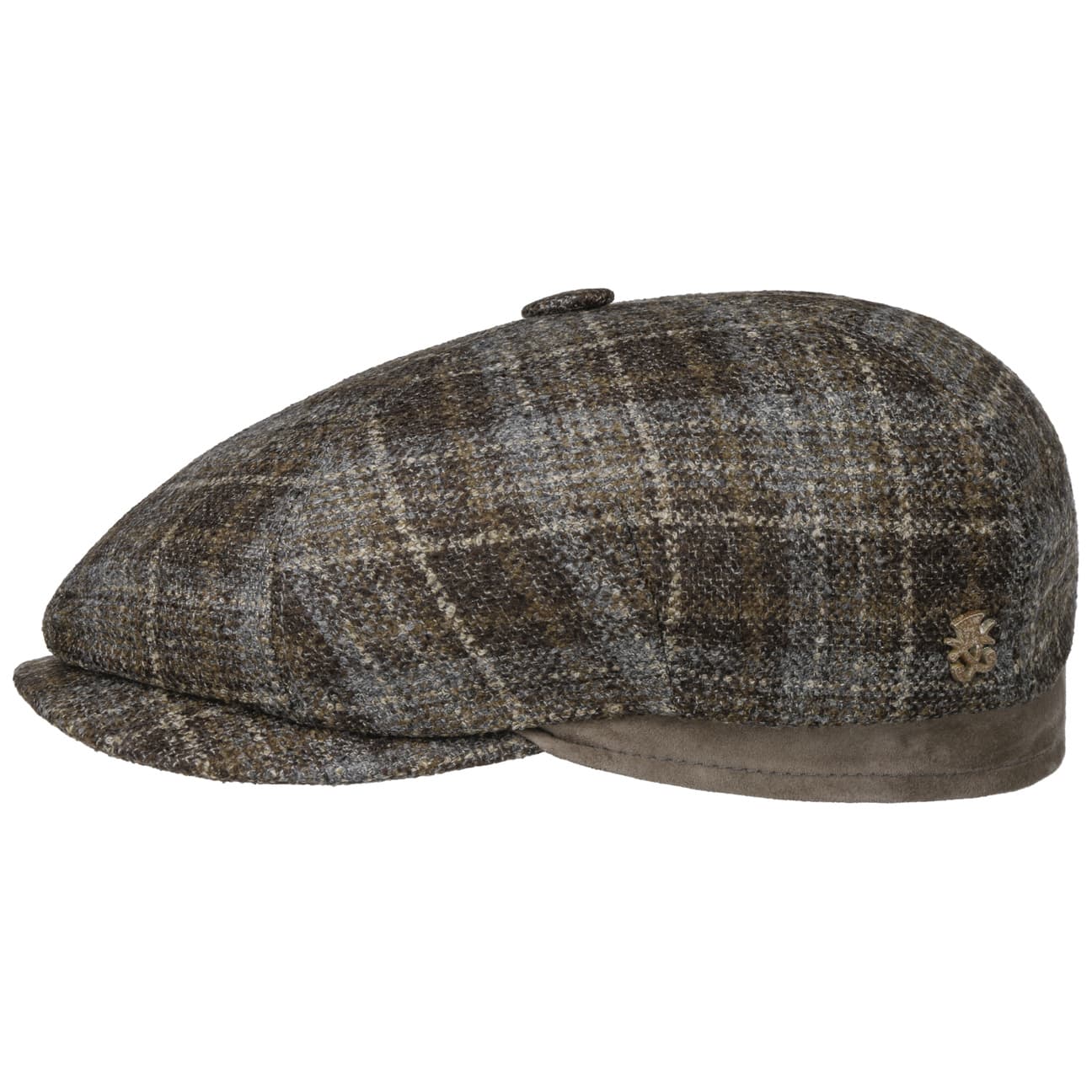Emil Wool Check Flat Cap by Mayser - Classic Men's Winter Hat for Outdoor Activities & Casual Wear