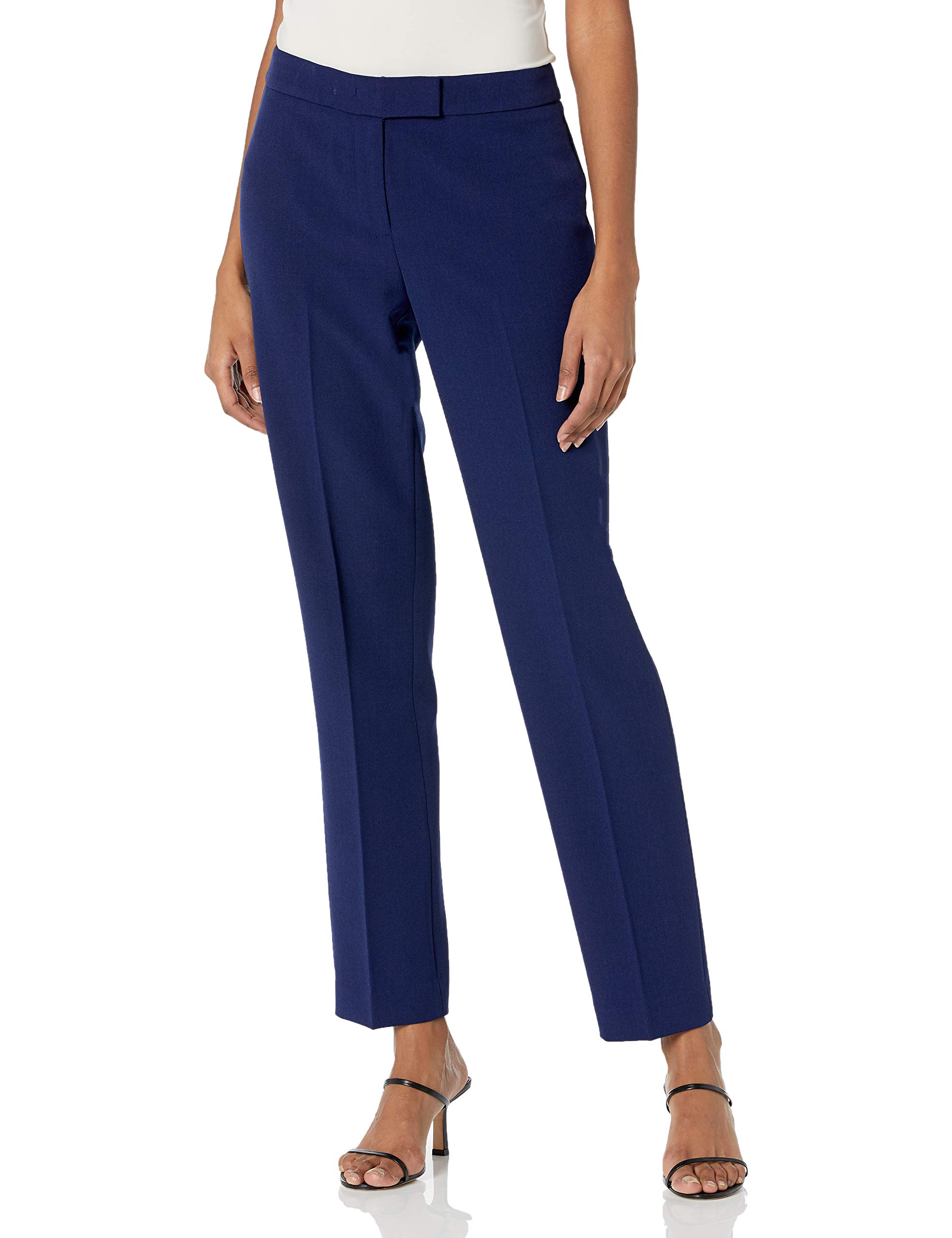 Anne Klein Women's Slim Leg Pants - Comfortable Stretch Dress Pants for Work & Office | Professional Trousers for Business Casual & Formal Wear | Perfect for Office, Meetings & Business Travel