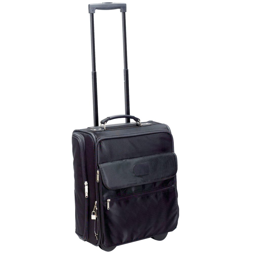 15-Inch Rolling Laptop Overnighter Bag with Wheels - Black | Perfect for Business Travel & Daily Commute