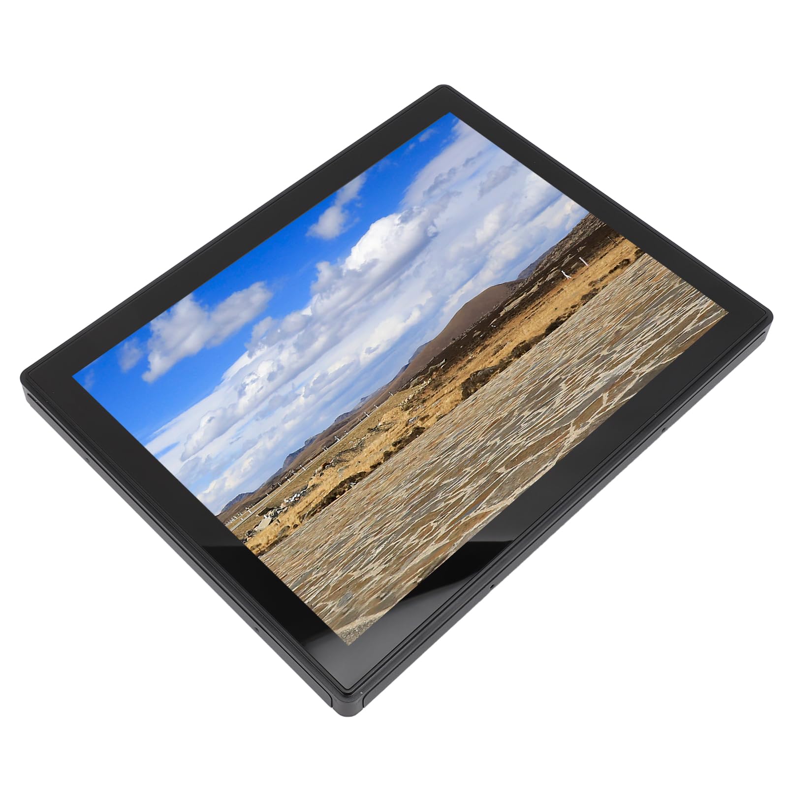 10-Point Multitouch Industrial Monitor with USB Interface, 1024x768 Resolution, Energy Saving - Perfect for Factory Automation, Kiosks & Control Panels (EU Plug)