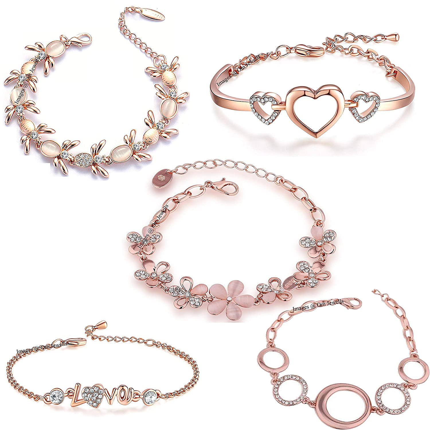 Adjustable Bangle Bracelet for Women & Teen Girls - Stylish Cuff Jewelry Set - Inspirational Friendship & Couple Gifts - Perfect for Daily Wear, Parties & Special Occasions