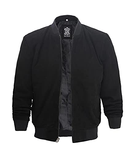 Adamsville Suede Leather Jacket - Black