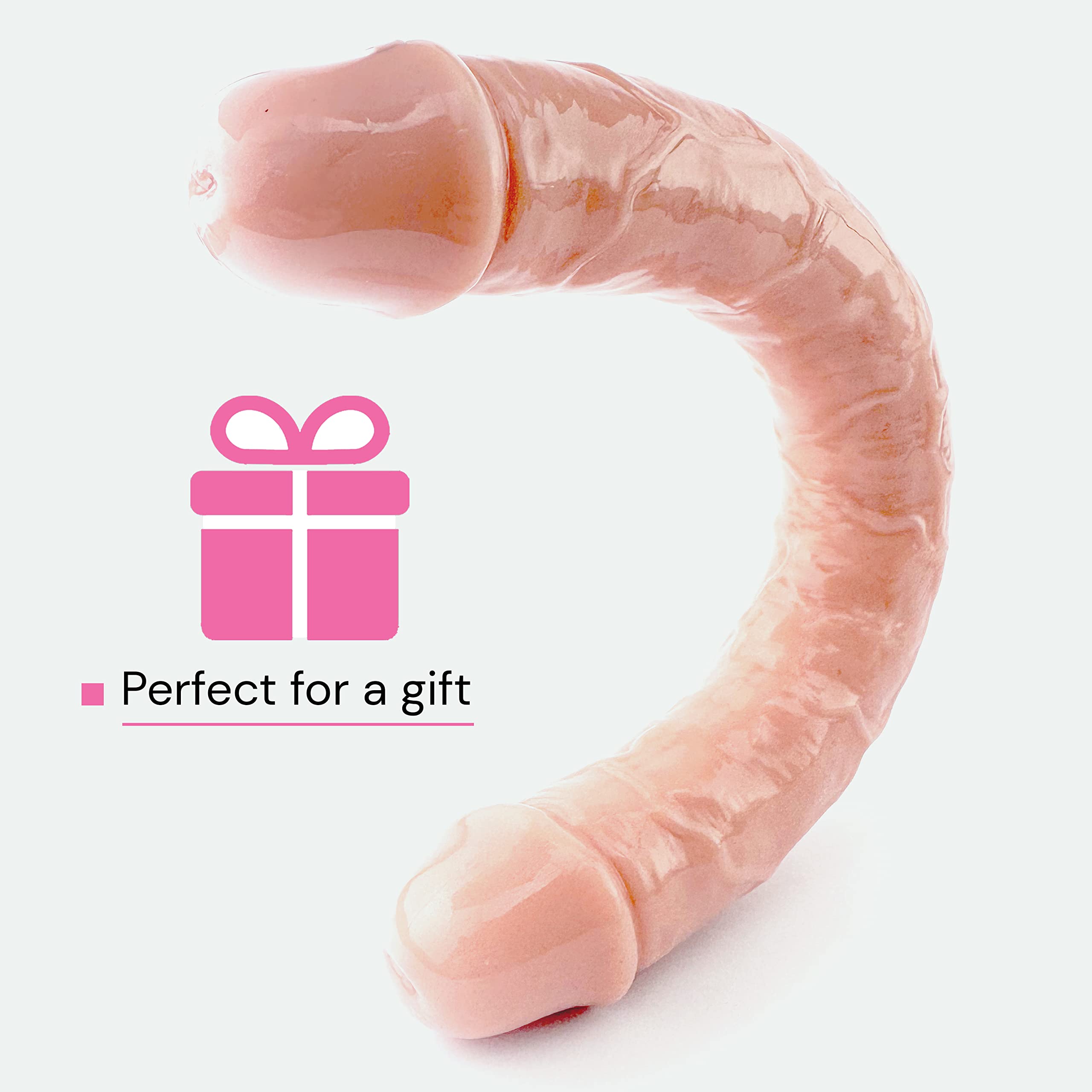 Double-Ended Dildo 30cm for Couples - Dual Penetration Sex Toy for Men & Women - Realistic Fake Penis Anal Dildo for Couples Play - Giant Silicone Dildo for Solo or Partner Use - Perfect for Spicing Up Your Sex Life