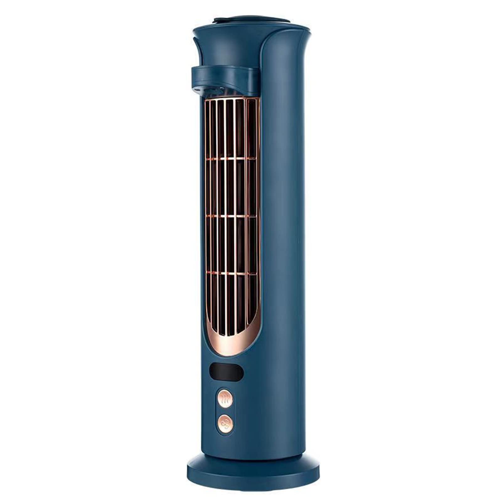 Mini Water-Cooled Air Conditioner with Spray Function - Compact Desktop Air Cooler for Home & Office Use - Elegant Blue Glass Ornament Perfect for Christmas Decor & Year-Round Cooling
