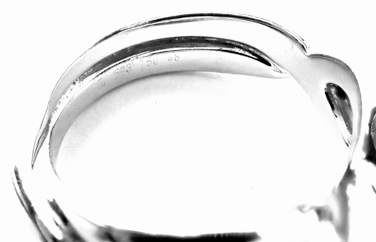 Authentic Chanel Camellia Flower 18k White Gold Ring with Aquamarine & Sapphire Gemstones - Luxury Jewelry for Women, Perfect for Weddings, Anniversaries & Special Occasions