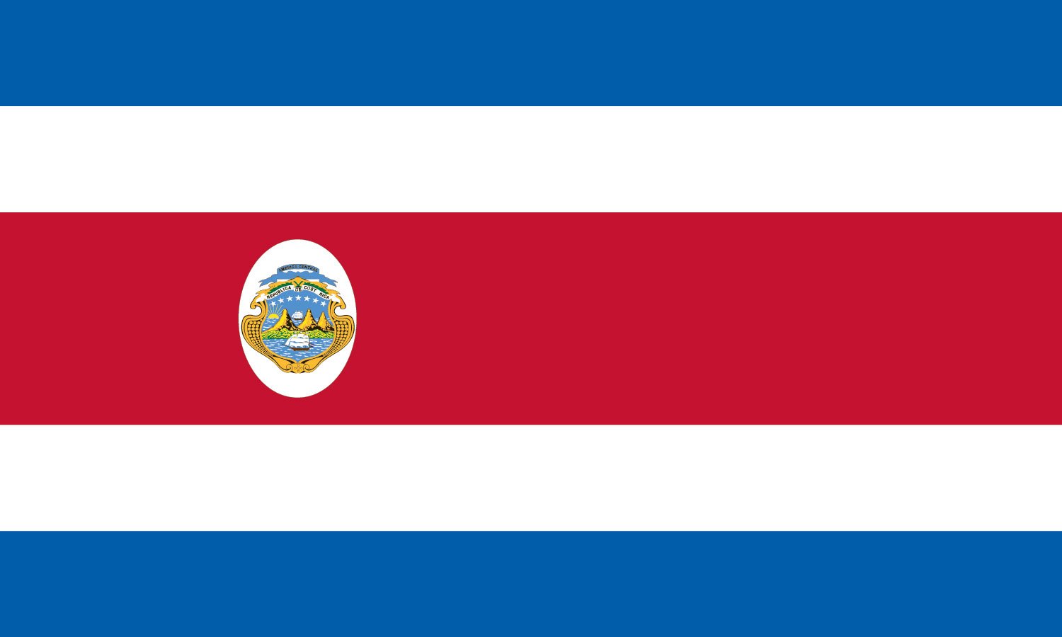 Valley Forge Flag 2x3 Feet Nylon Costa Rica Flag - Durable Outdoor & Indoor Decoration for Home, Garden, Parties & Events