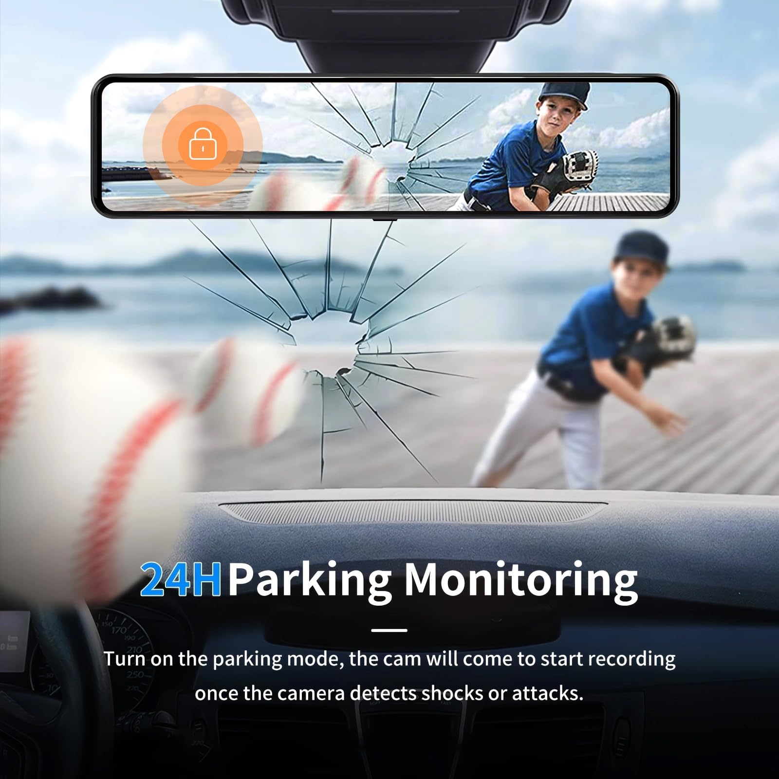 JOMISE 4K Mirror Dash Cam with 11
