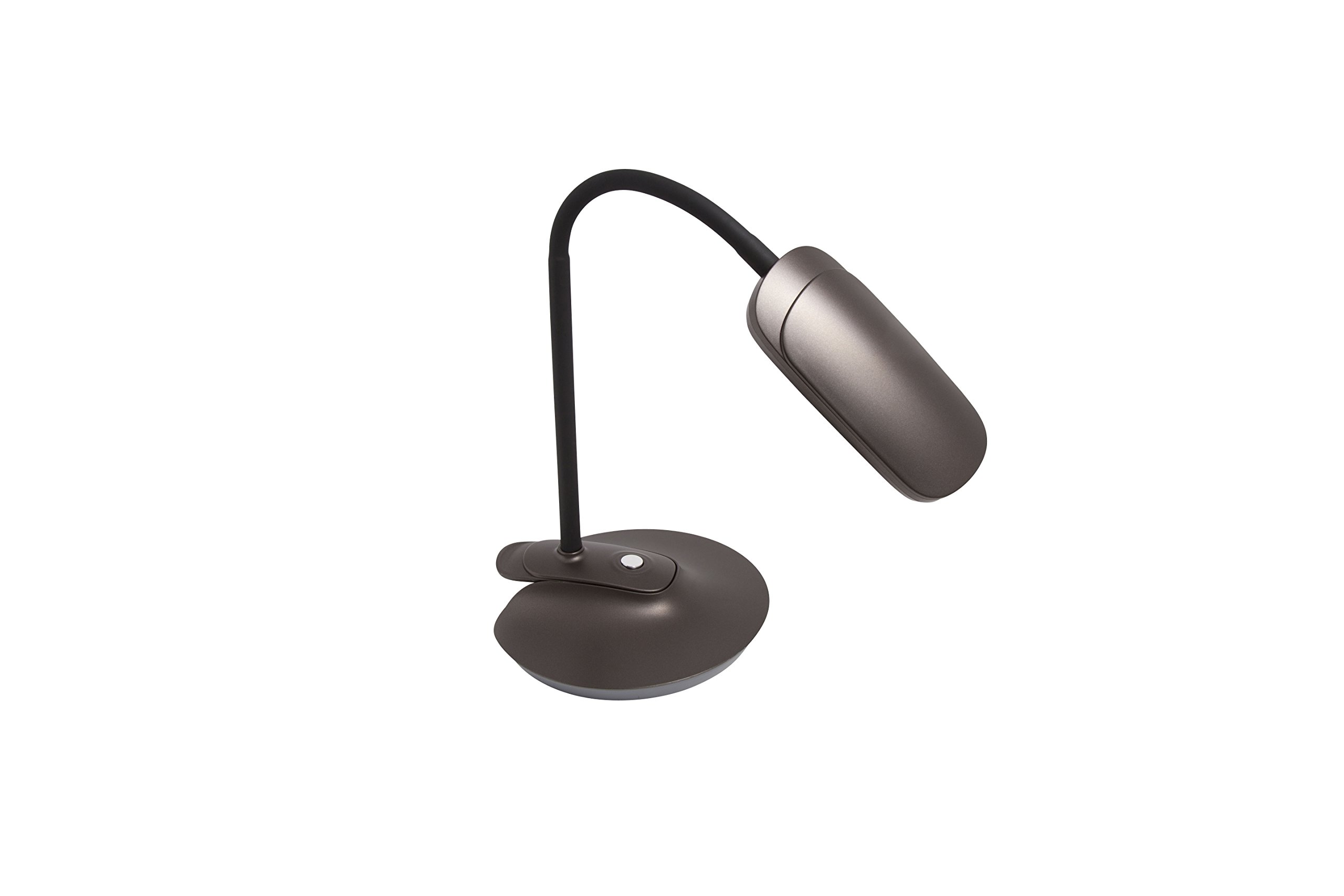 2-in-1 Clip-On Slim Head Flex LED Desk Lamp - Adjustable Illuminator 41897 for Home Office, Study & Reading - Energy Saving Task Light with Flexible Gooseneck