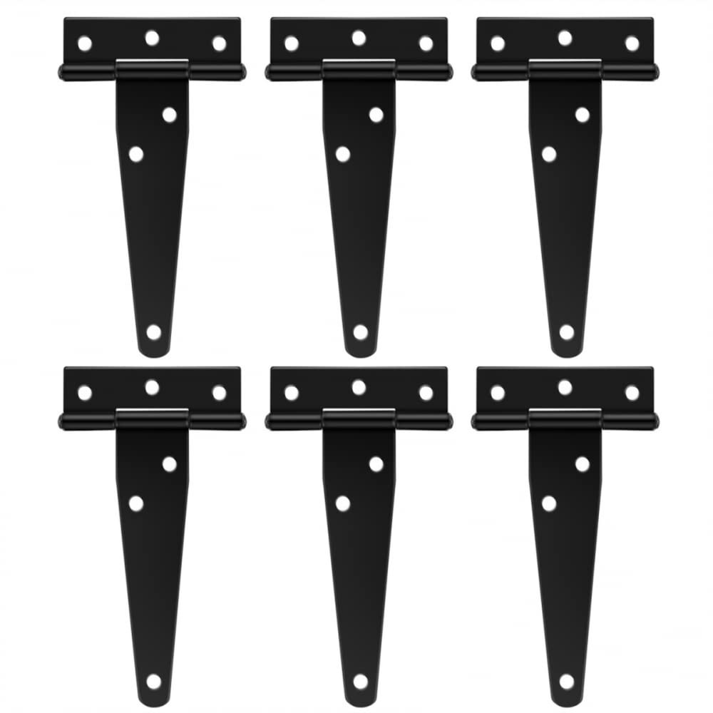 6pcs 4-Inch T-Shaped Cabinet Door Hinges - Heavy Duty & Easy to Install Hardware Accessories for DIY Home Improvement Projects (Perfect for Kitchen Cabinets, Wardrobes & Furniture Repair)