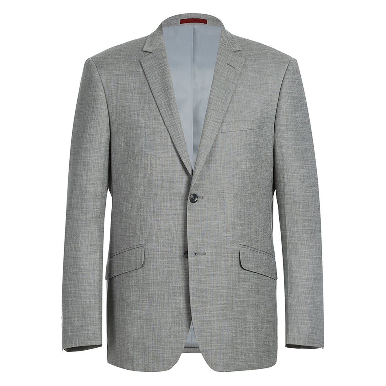 Alessandro Vitello by Renoir Gray Slim Fit Notch Lapel Solid Suit 293 17 | Premium Men's Business Attire for Weddings, Office & Formal Events