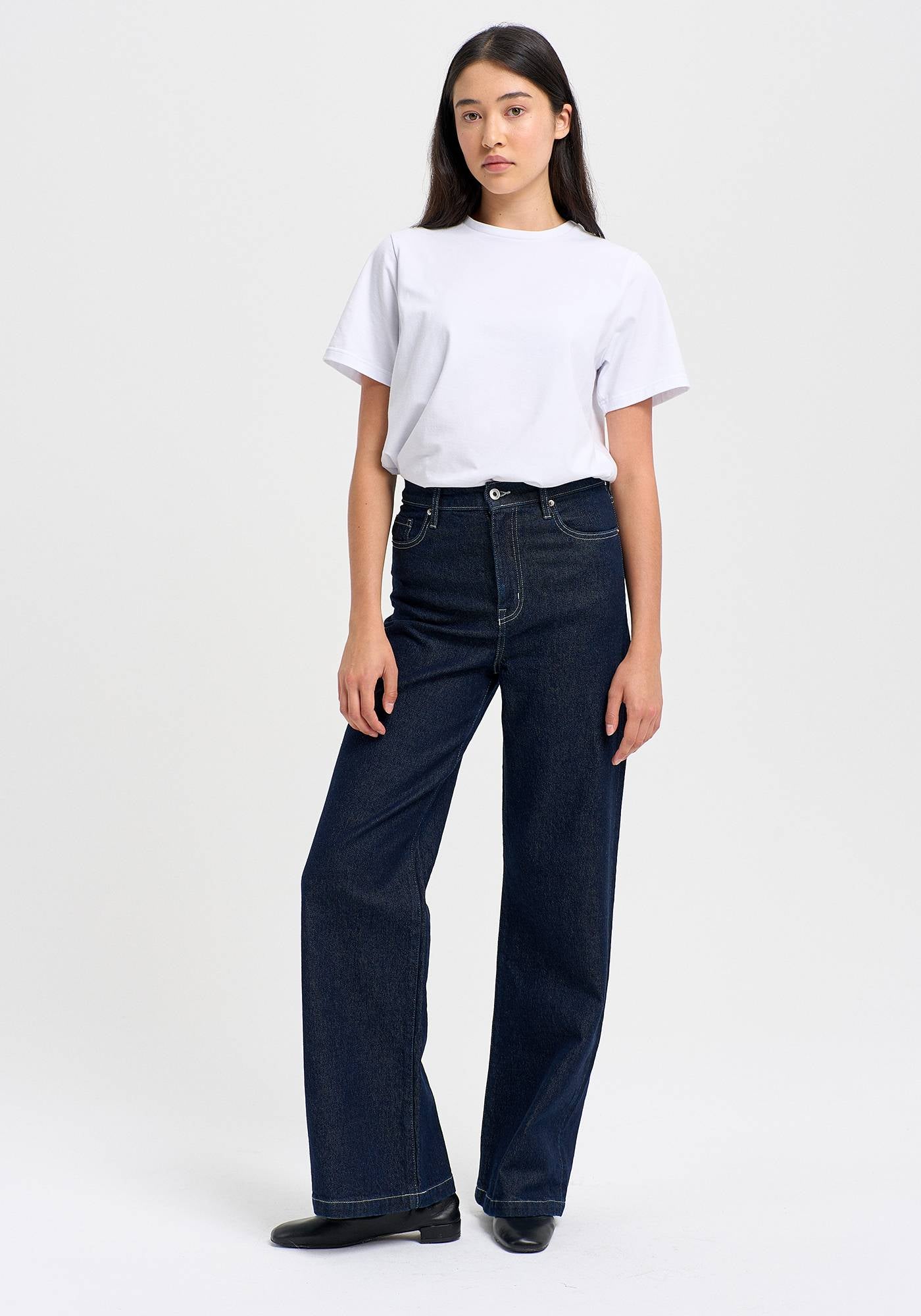 Zoe High Rise Straight Leg Jeans for Women - Slimming Stretch Denim Pants - Perfect for Casual Wear, Office & Date Night