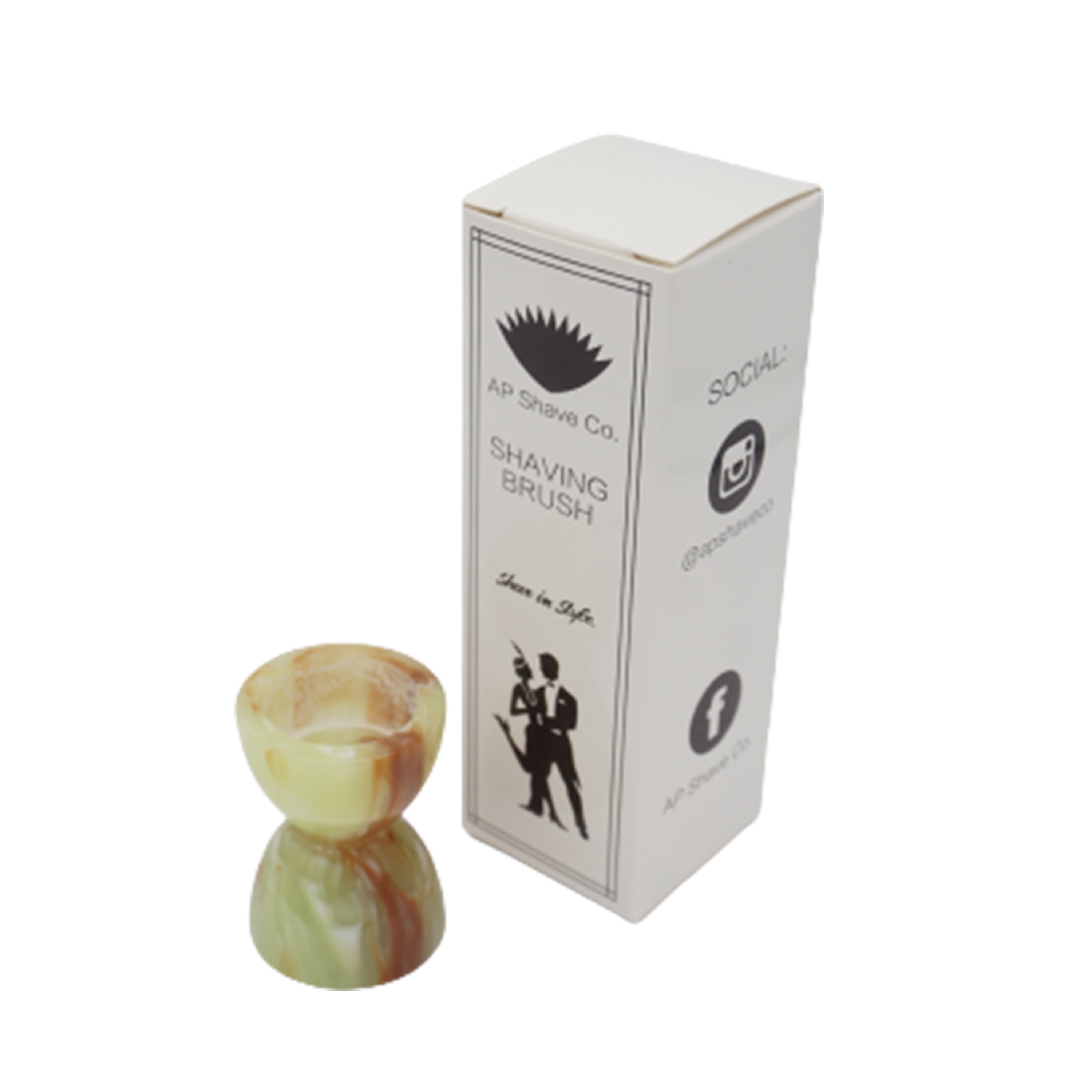 Premium Jade Handcrafted Shaving Brush Handle - Fits 24mm & 26mm Knots - Luxury Wet Shaving & Grooming Accessory for Men - Perfect Gift for Barbers & Shaving Enthusiasts