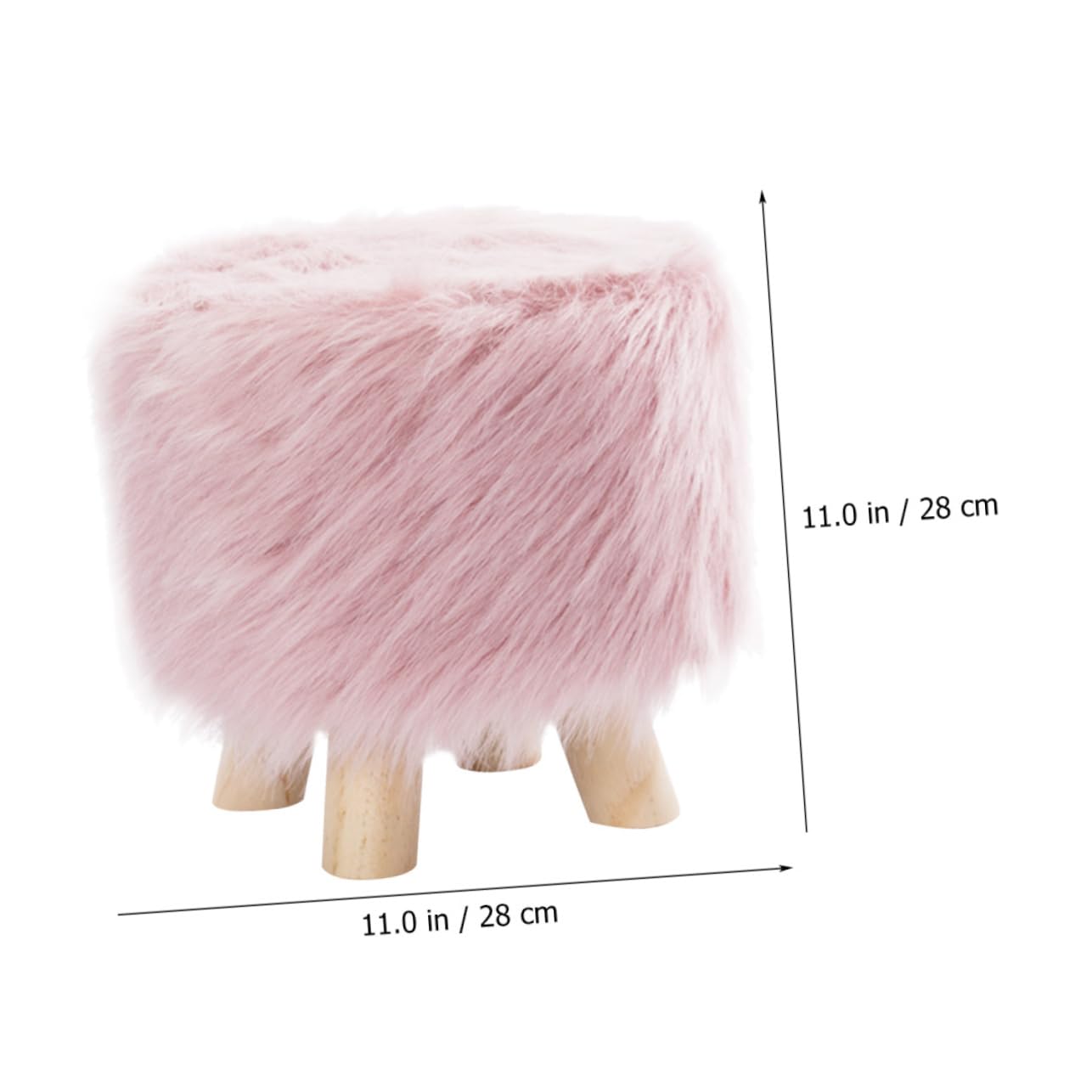 Soft Plush Kids Step Stool - Low Height Foot Stool for Toddlers Hand Washing & Bathroom Use - Non-Slip Cushioned Bench for Home, Nursery & Playroom